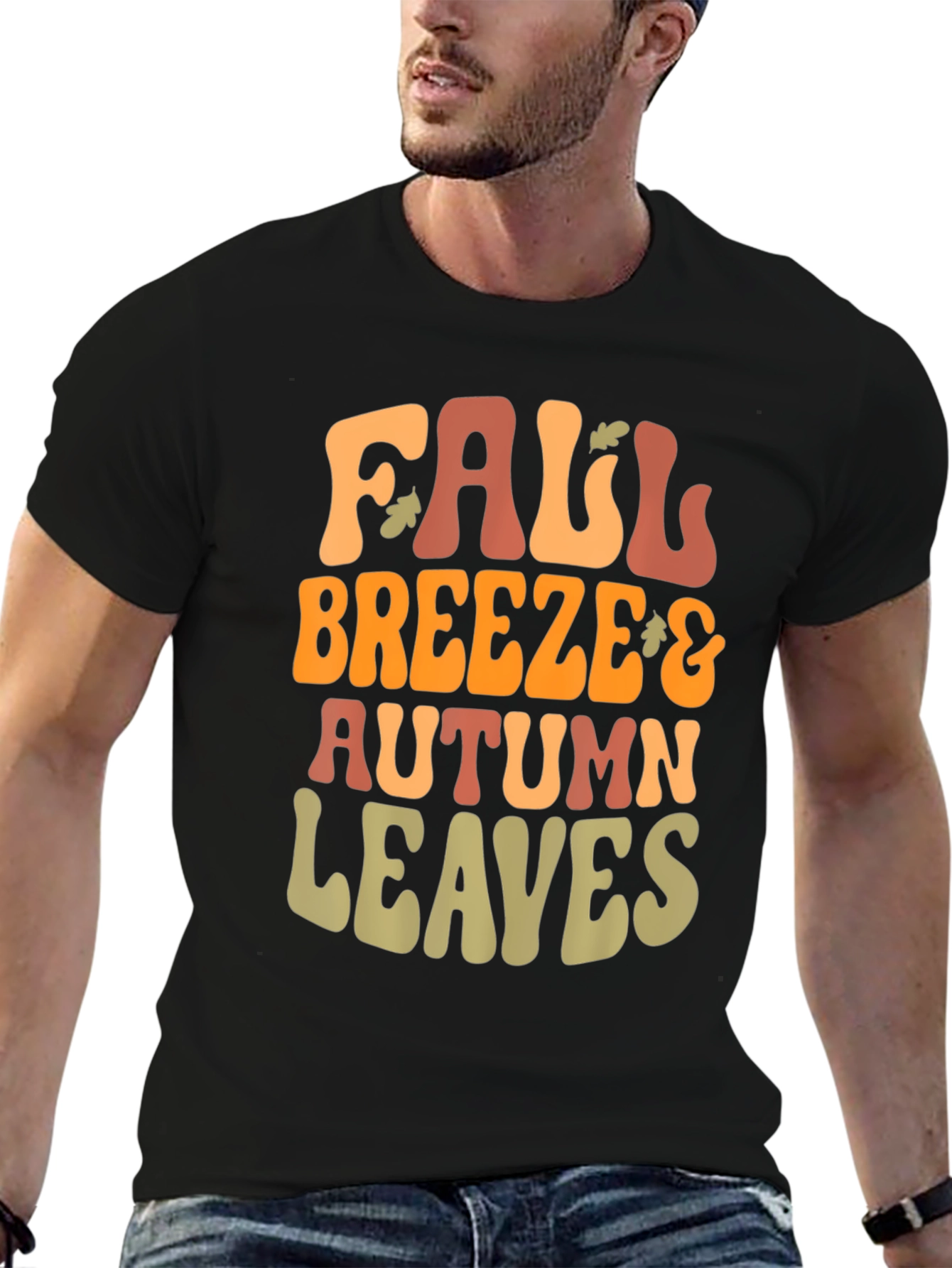 Fall Breeze & Autumn Leaves Graphic Tee