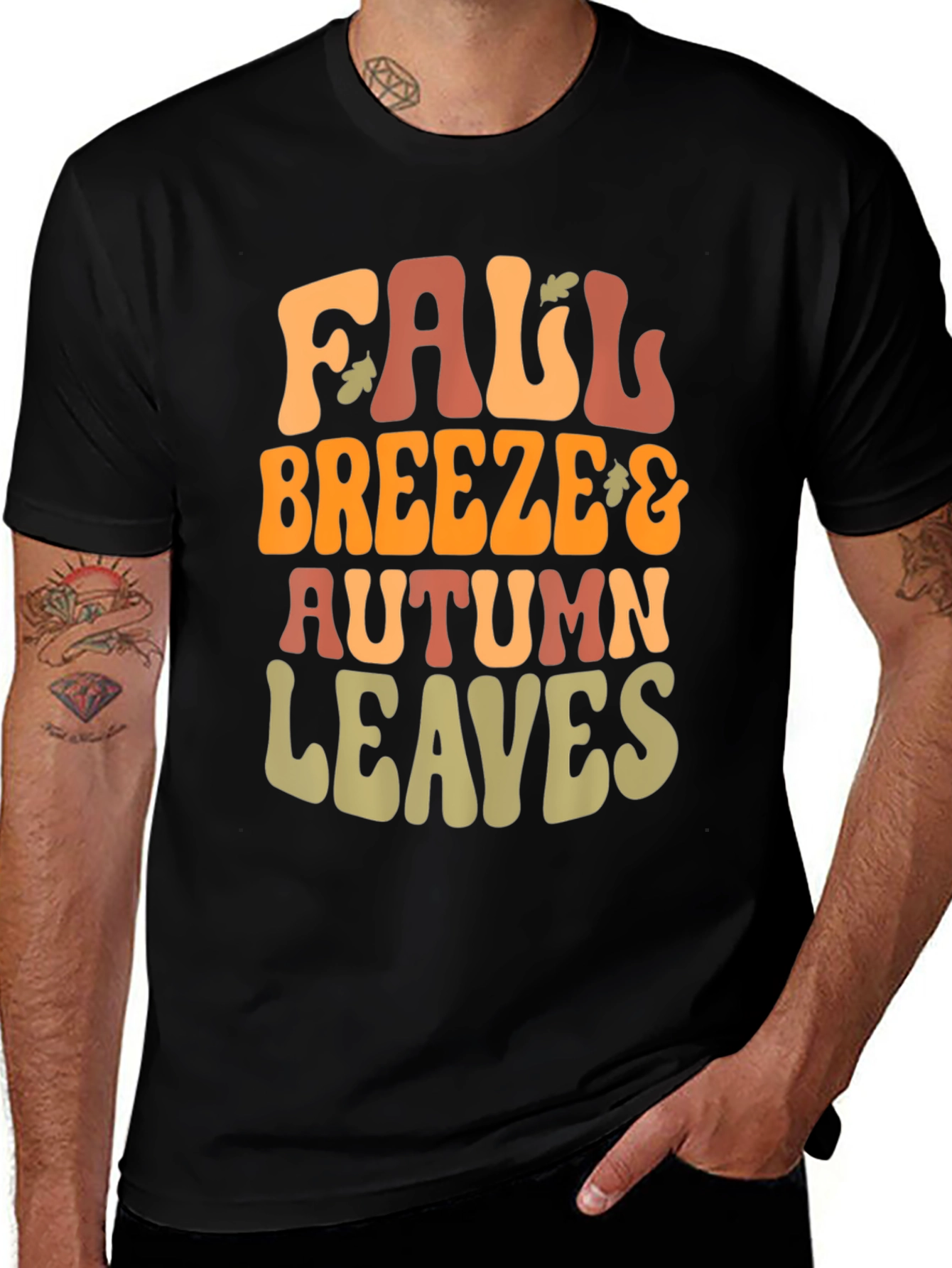 Fall Breeze & Autumn Leaves Graphic Tee