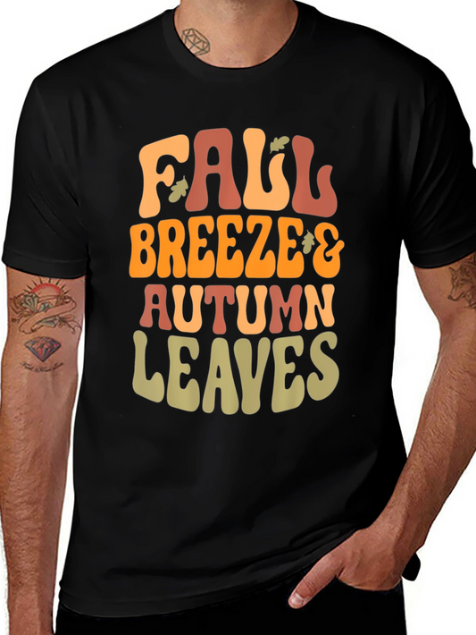 Fall Breeze & Autumn Leaves Graphic Tee