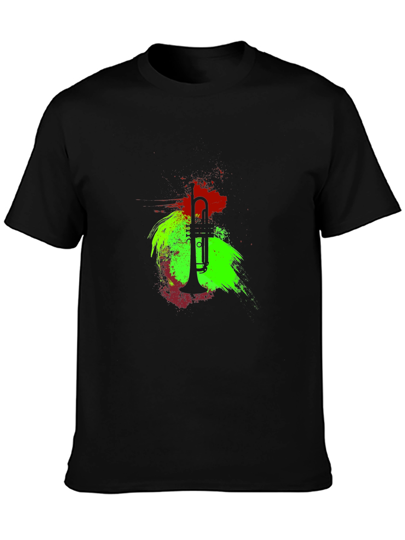 Trumpet Graphic Tee - Stylish Music Lover T-Shirt