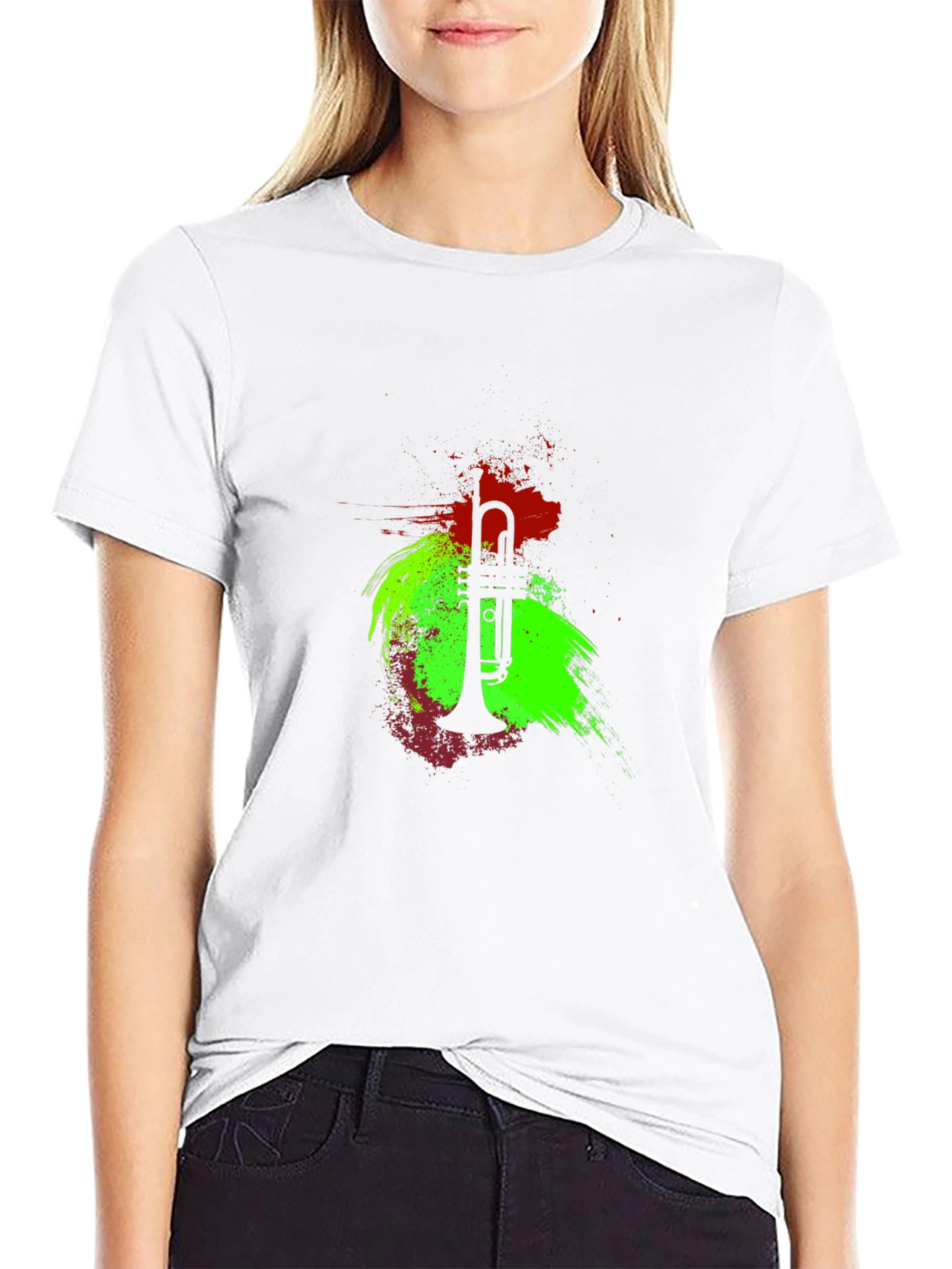 Trumpet Graphic Tee - Stylish Music Lover T-Shirt