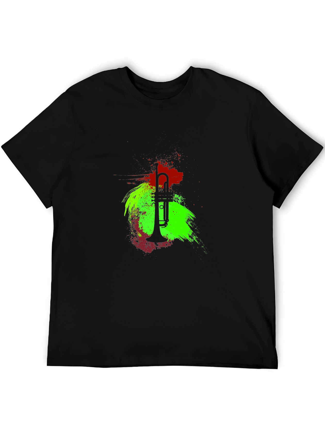 Trumpet Graphic Tee - Stylish Music Lover T-Shirt