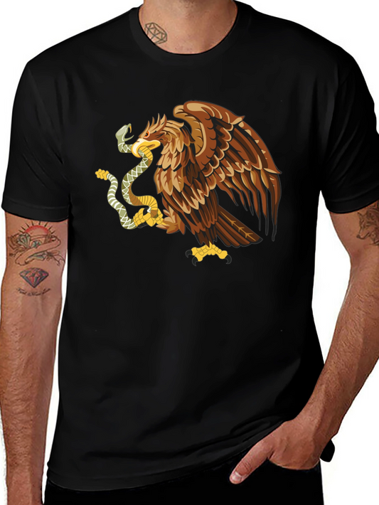Eagle and Snake Graphic T-Shirt - Black