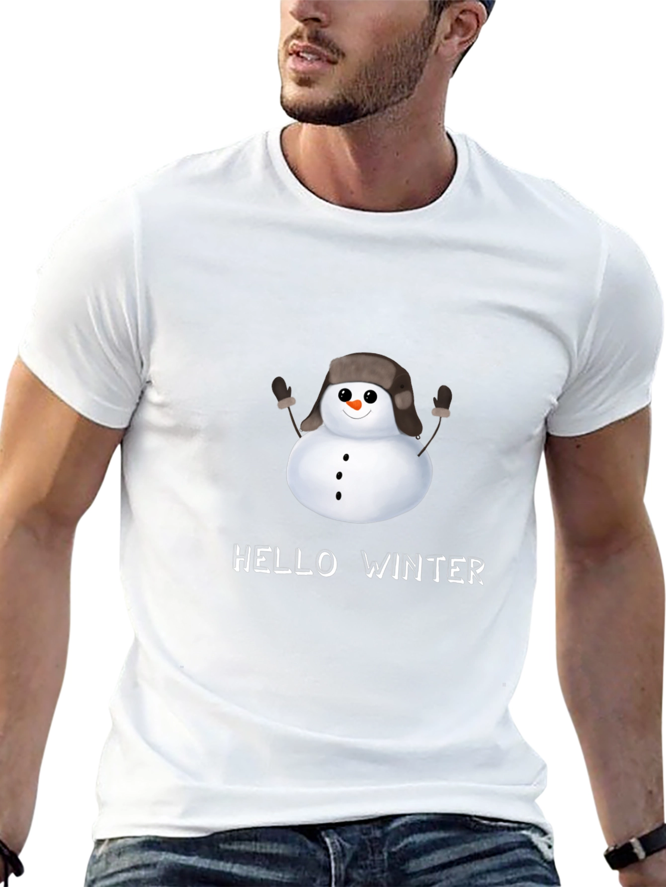 Hello Winter Snowman T-Shirt