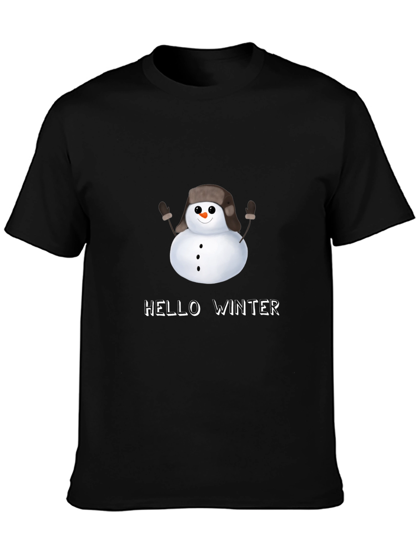 Hello Winter Snowman T-Shirt