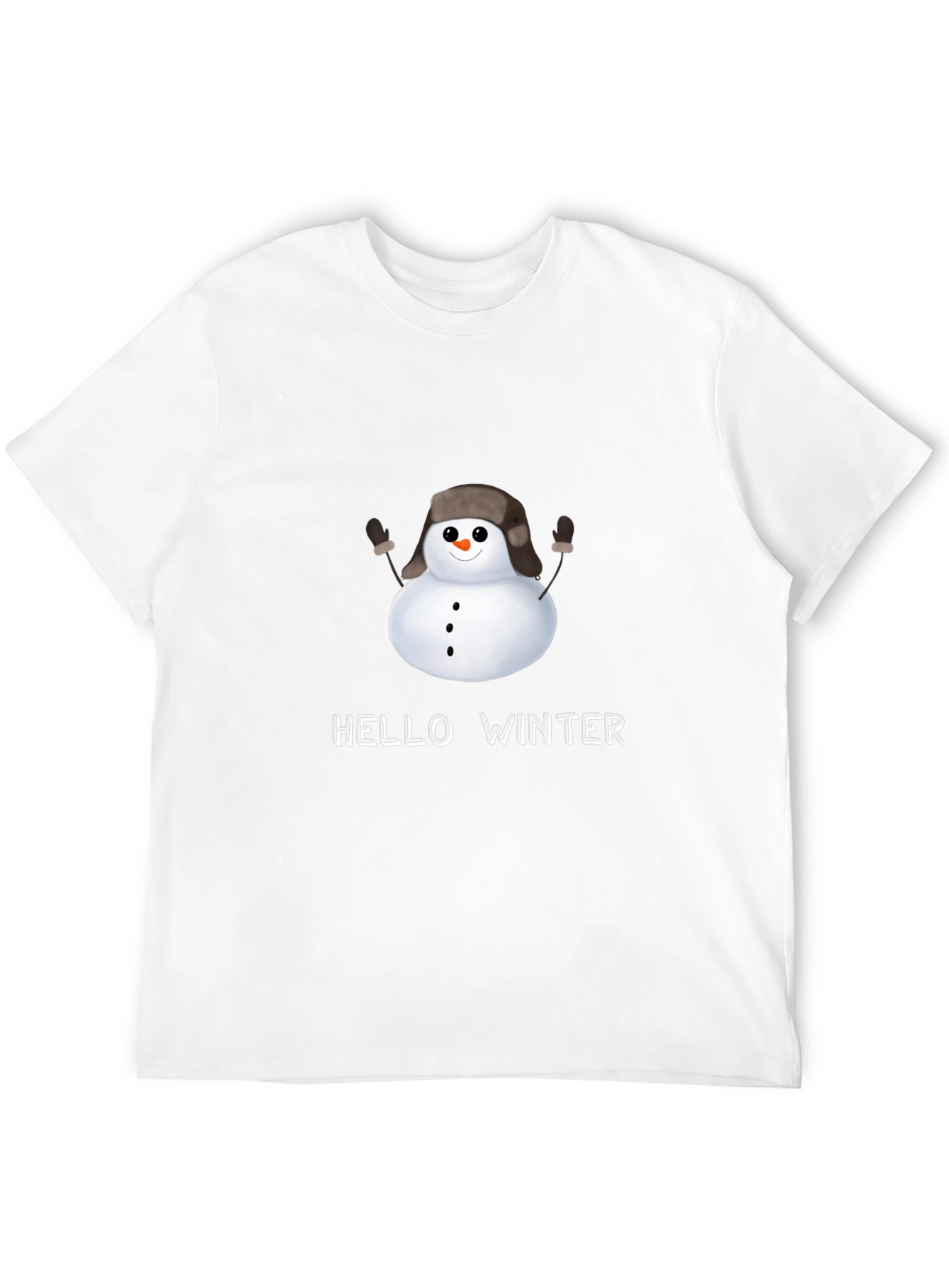 Hello Winter Snowman T-Shirt
