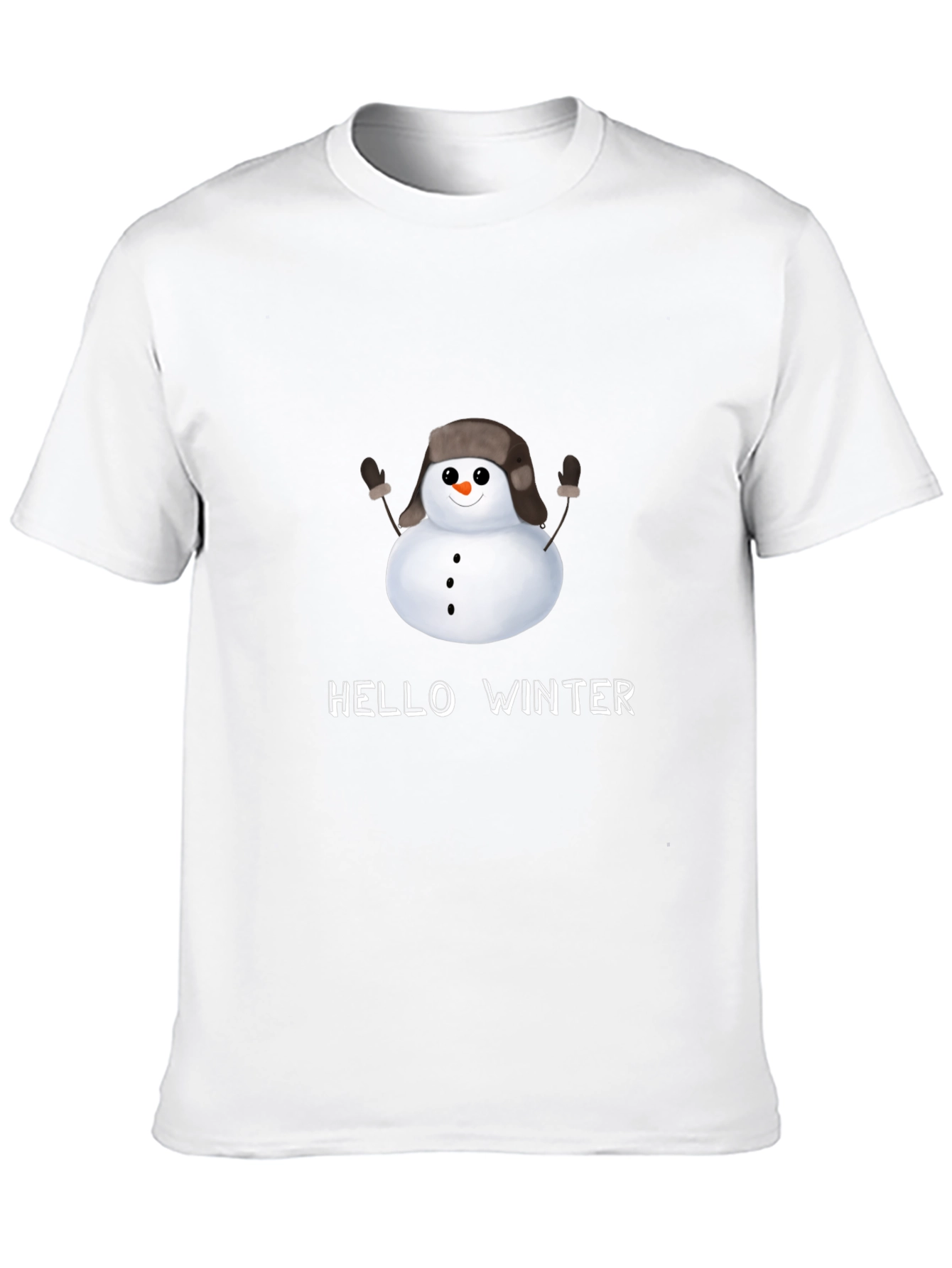 Hello Winter Snowman T-Shirt