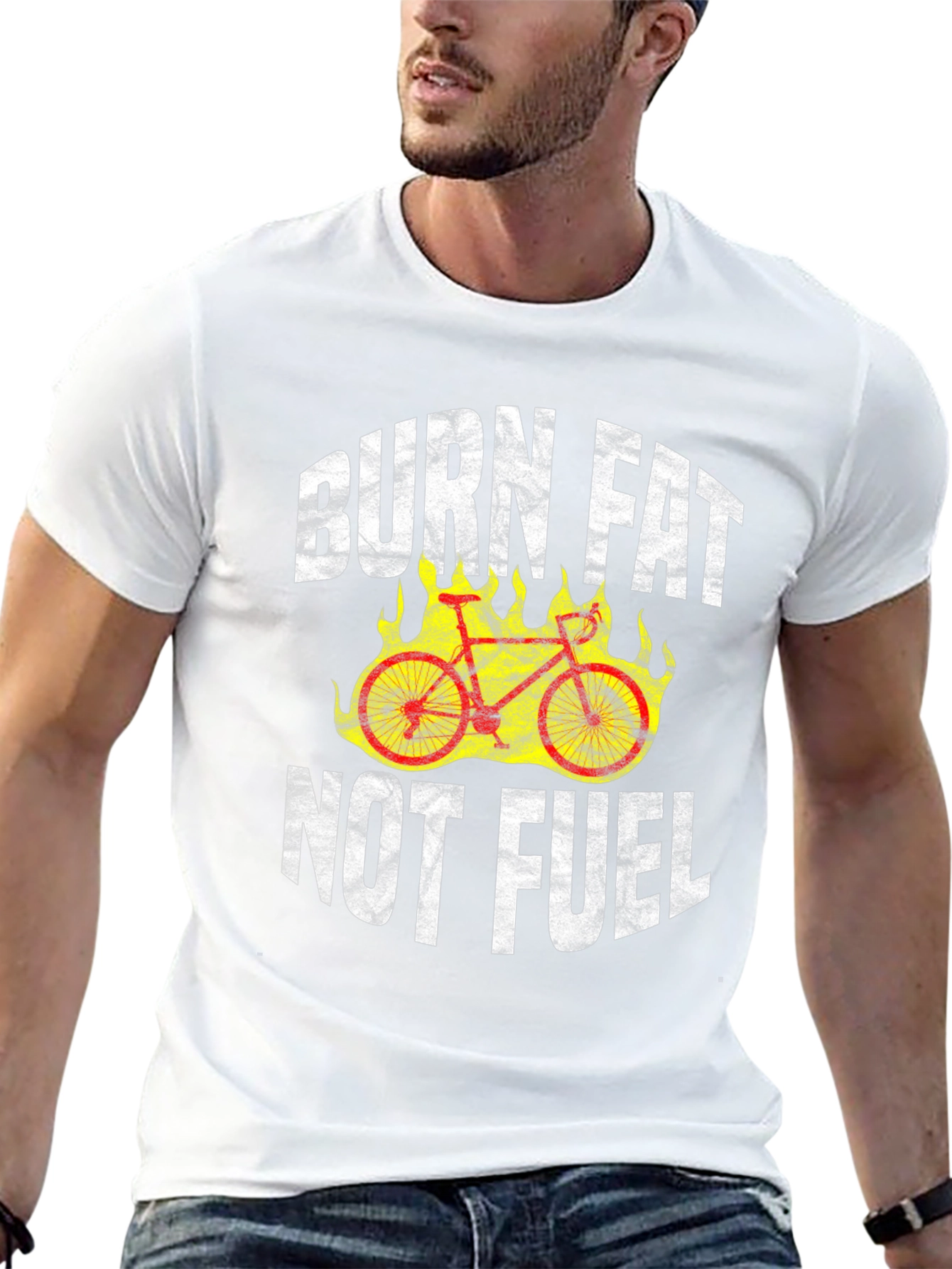 Burn Fat Not Fuel Cycling T-Shirt