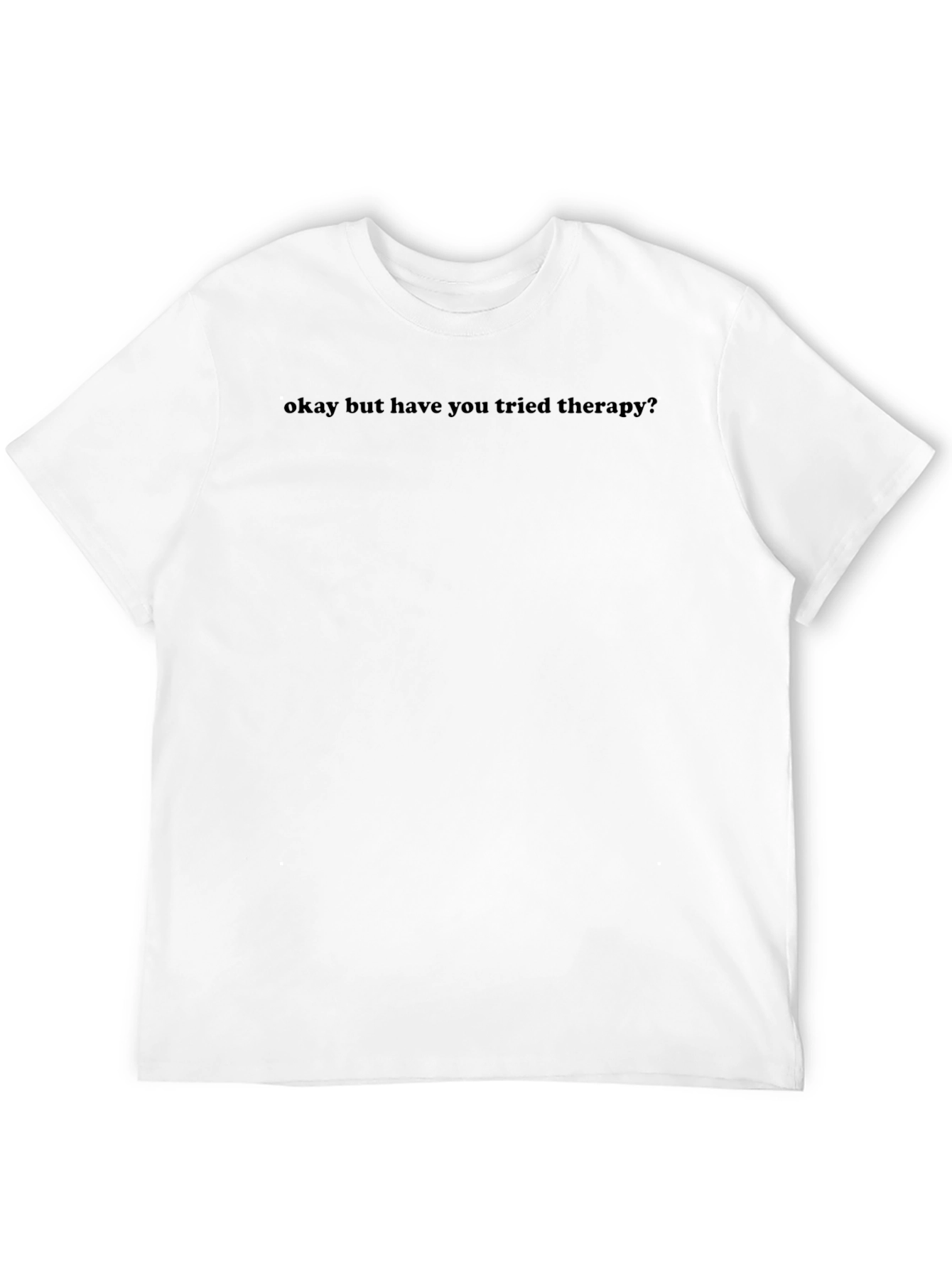 Therapy Humor Black Tee - Mens