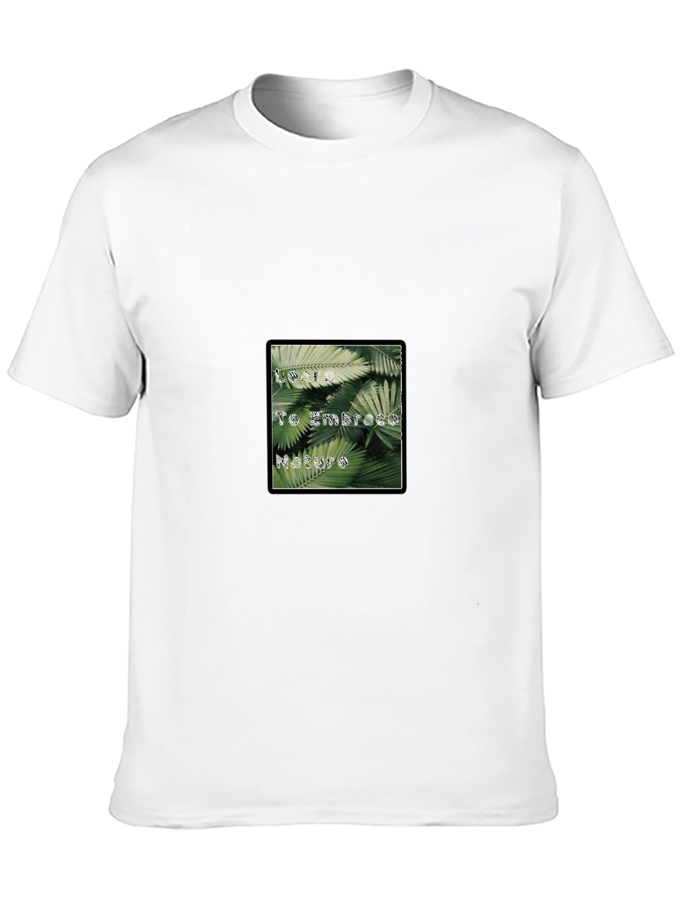 Embrace Nature Black Graphic T-Shirt