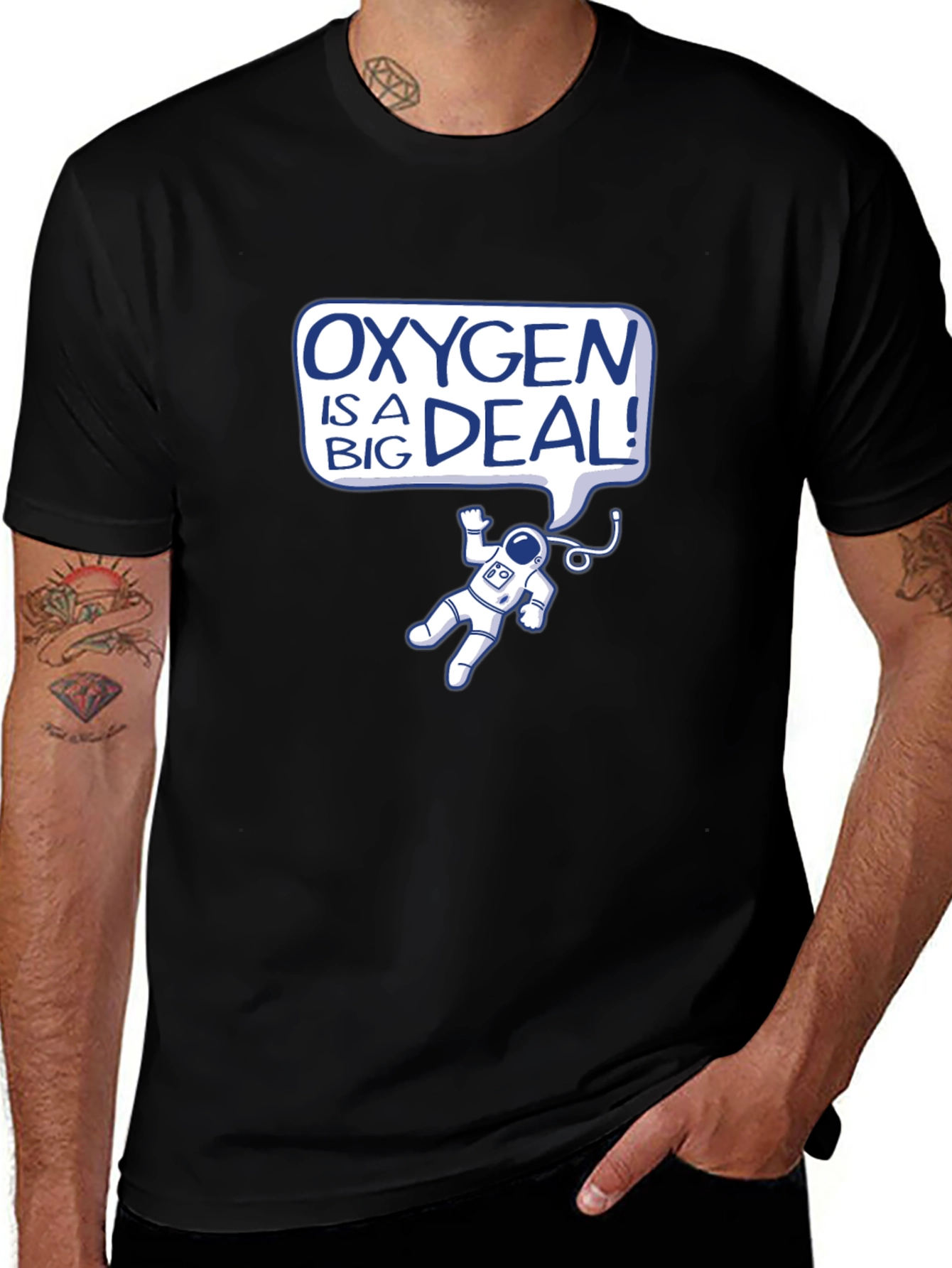Oxygen is a Big Deal Black T-Shirt
