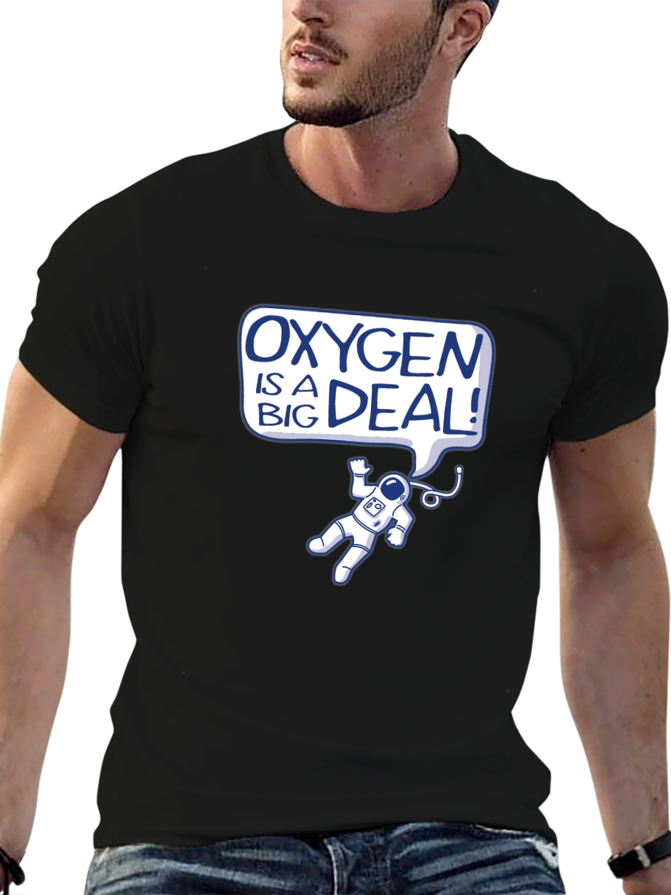 Oxygen is a Big Deal Black T-Shirt