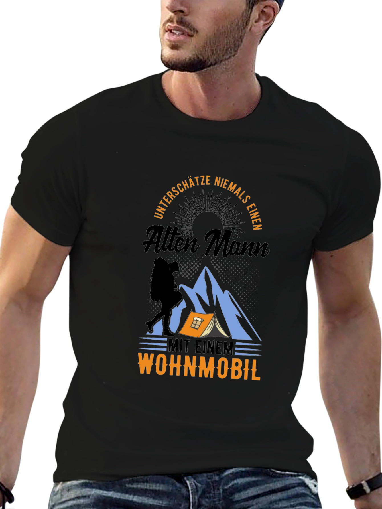 Hiking Old Man T-Shirt