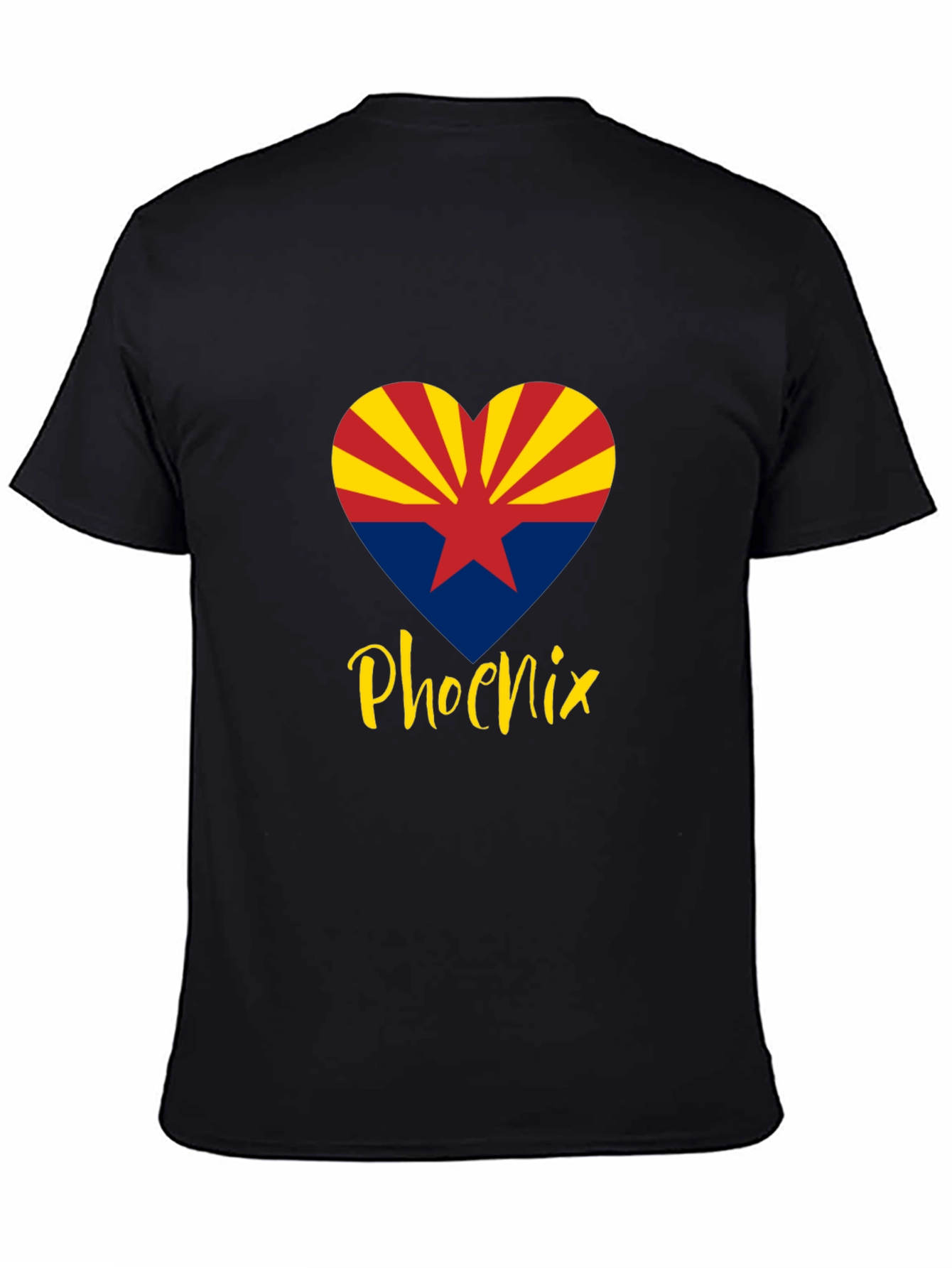 Phoenix Arizona Heart Flag Graphic T-Shirt