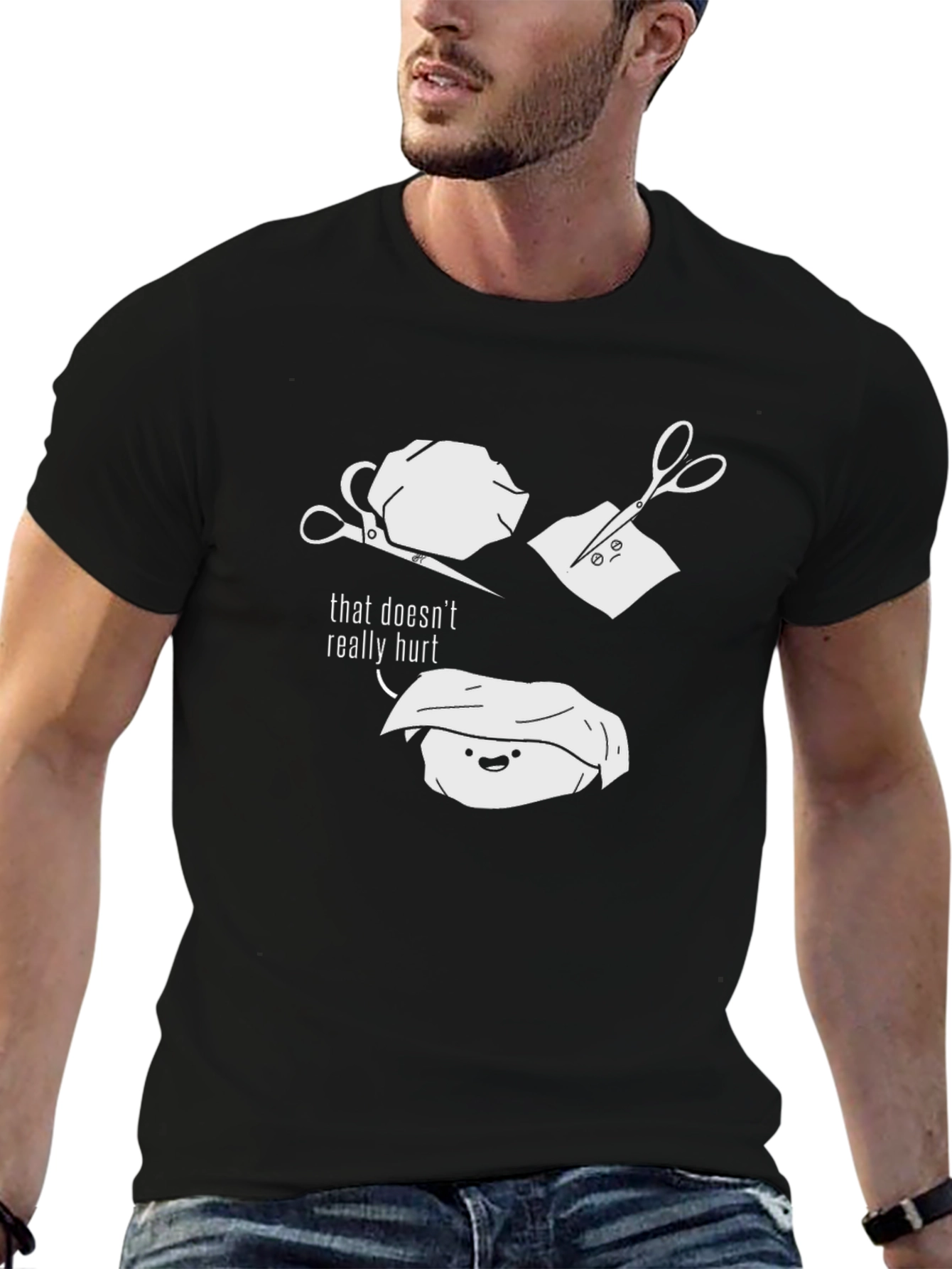 Funny Rock Paper Scissors Graphic Tee