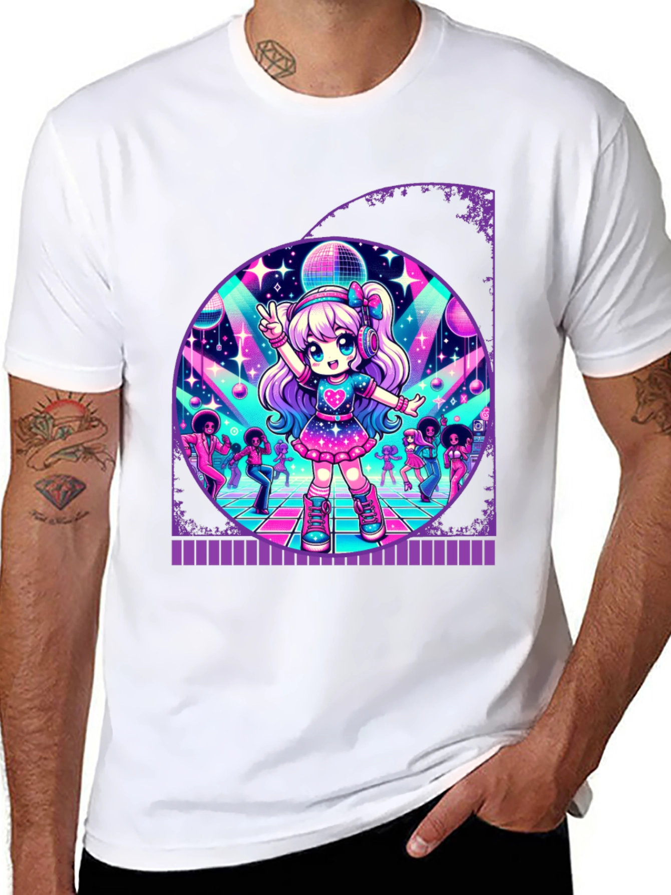 Retro Anime Disco T-Shirt
