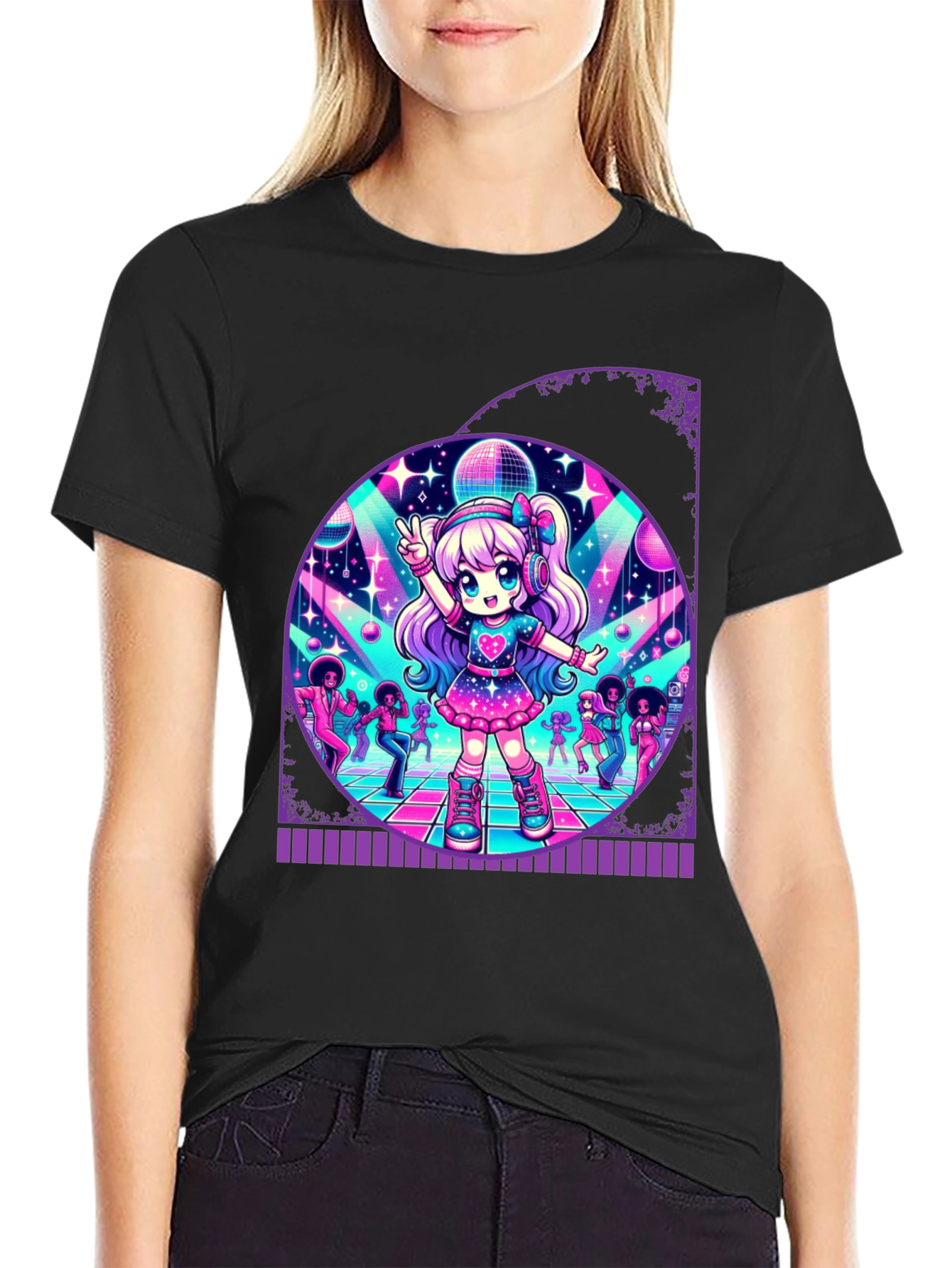 Retro Anime Disco T-Shirt