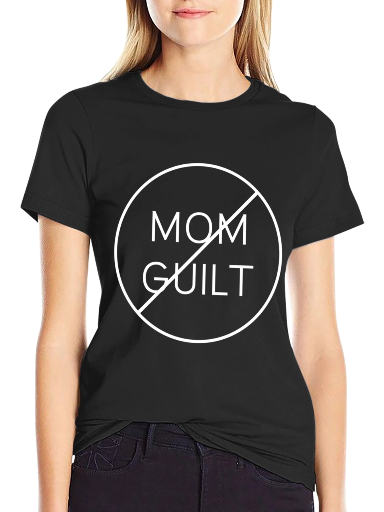 No Mom Guilt Graphic Tee - Unisex Black T-Shirt