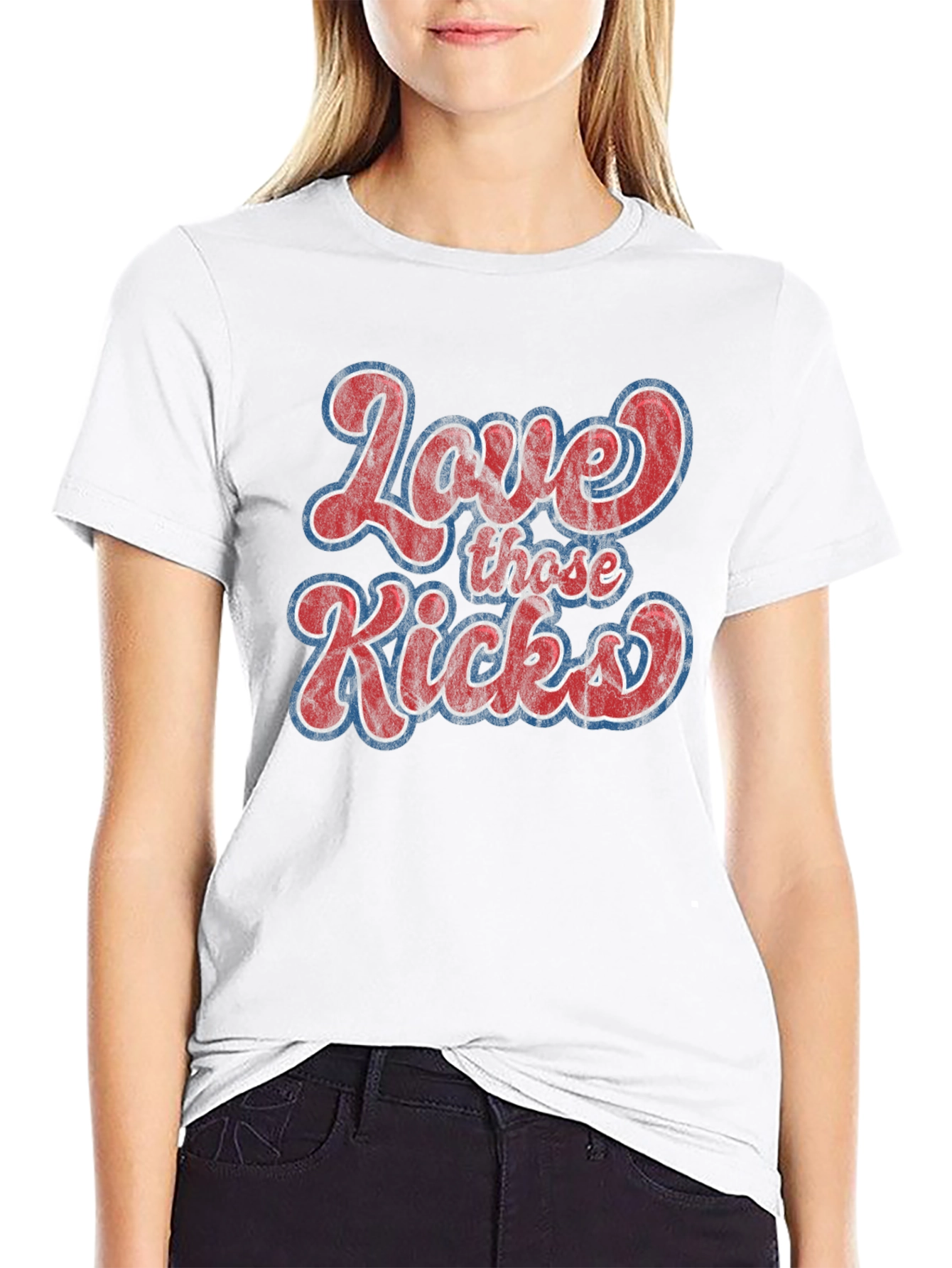 Love Those Kicks Graphic Tee - Retro Style