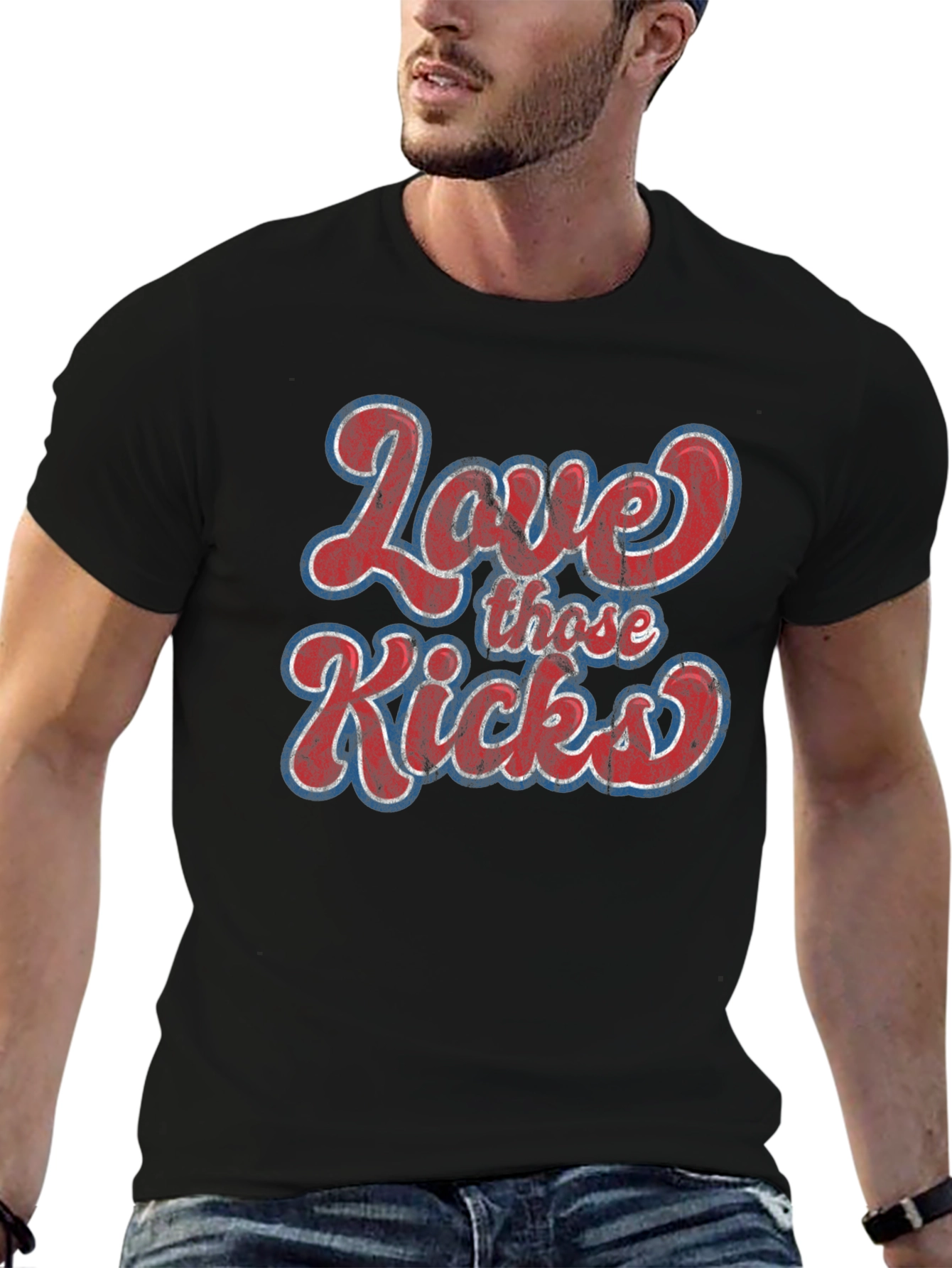 Love Those Kicks Graphic Tee - Retro Style
