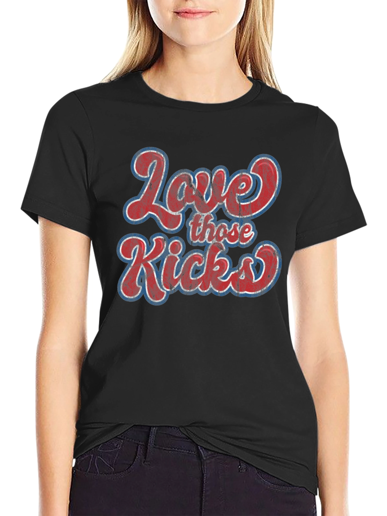 Love Those Kicks Graphic Tee - Retro Style