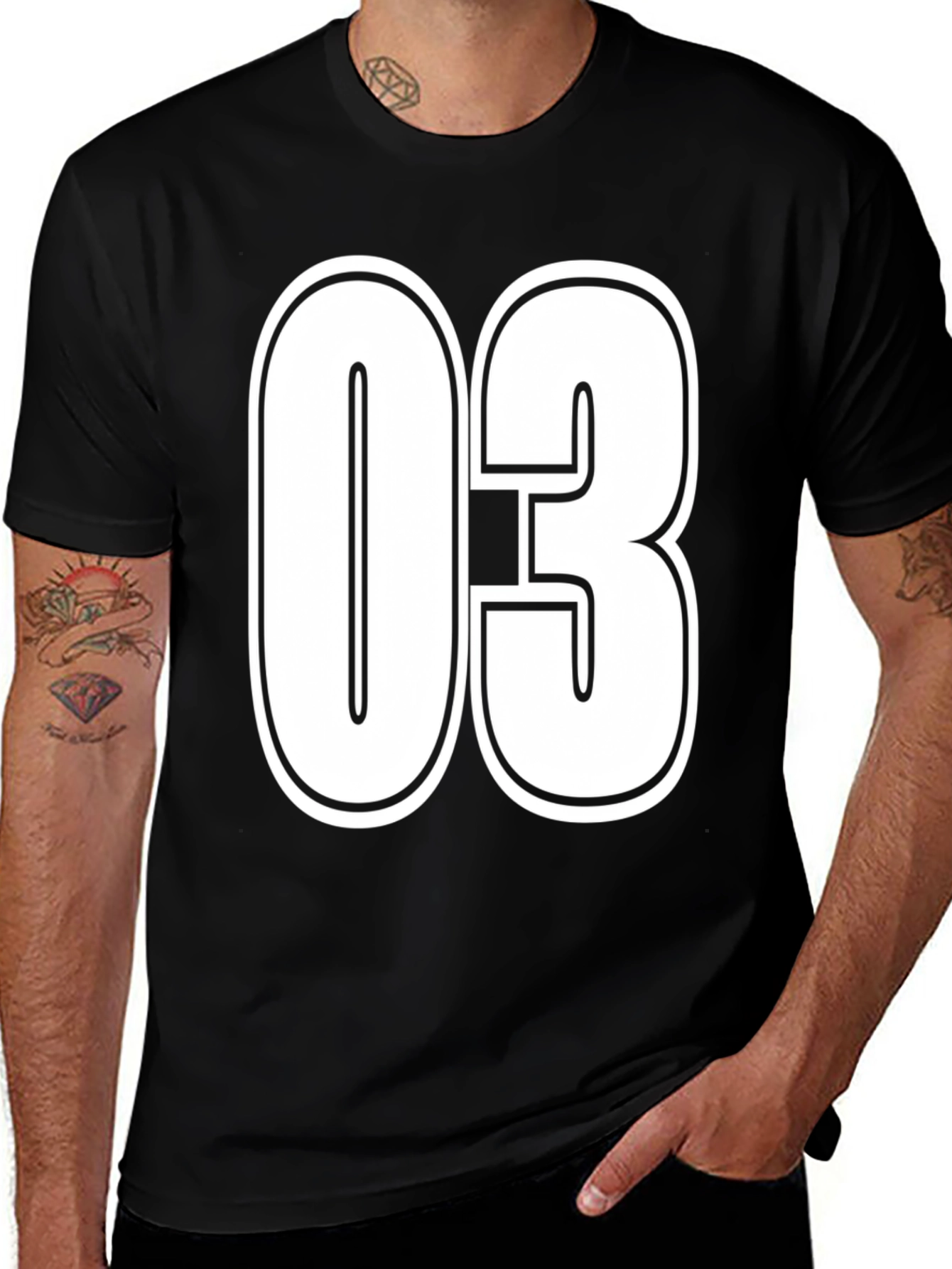 Number 03 Graphic T-Shirt - Bold & Stylish