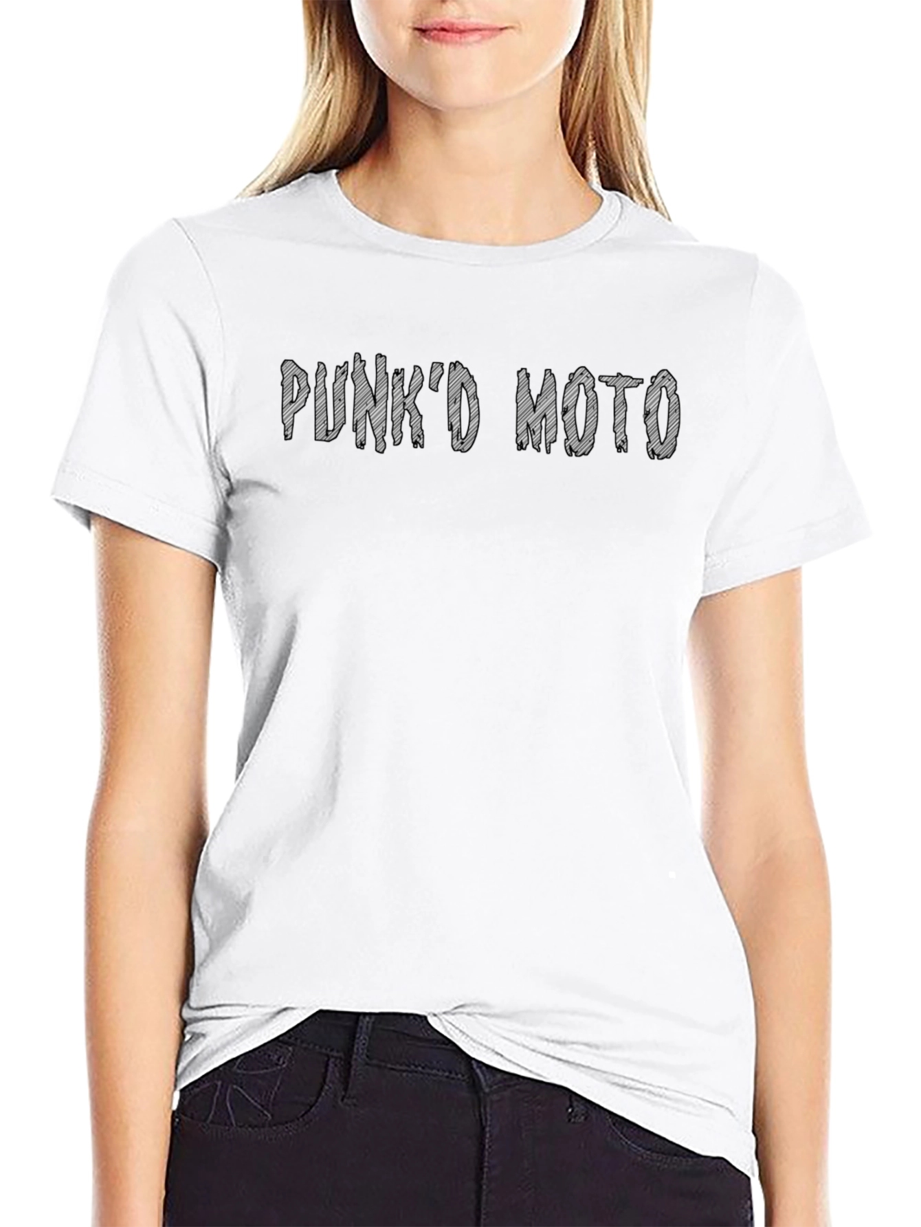 Punkd Moto Black Graphic Tee
