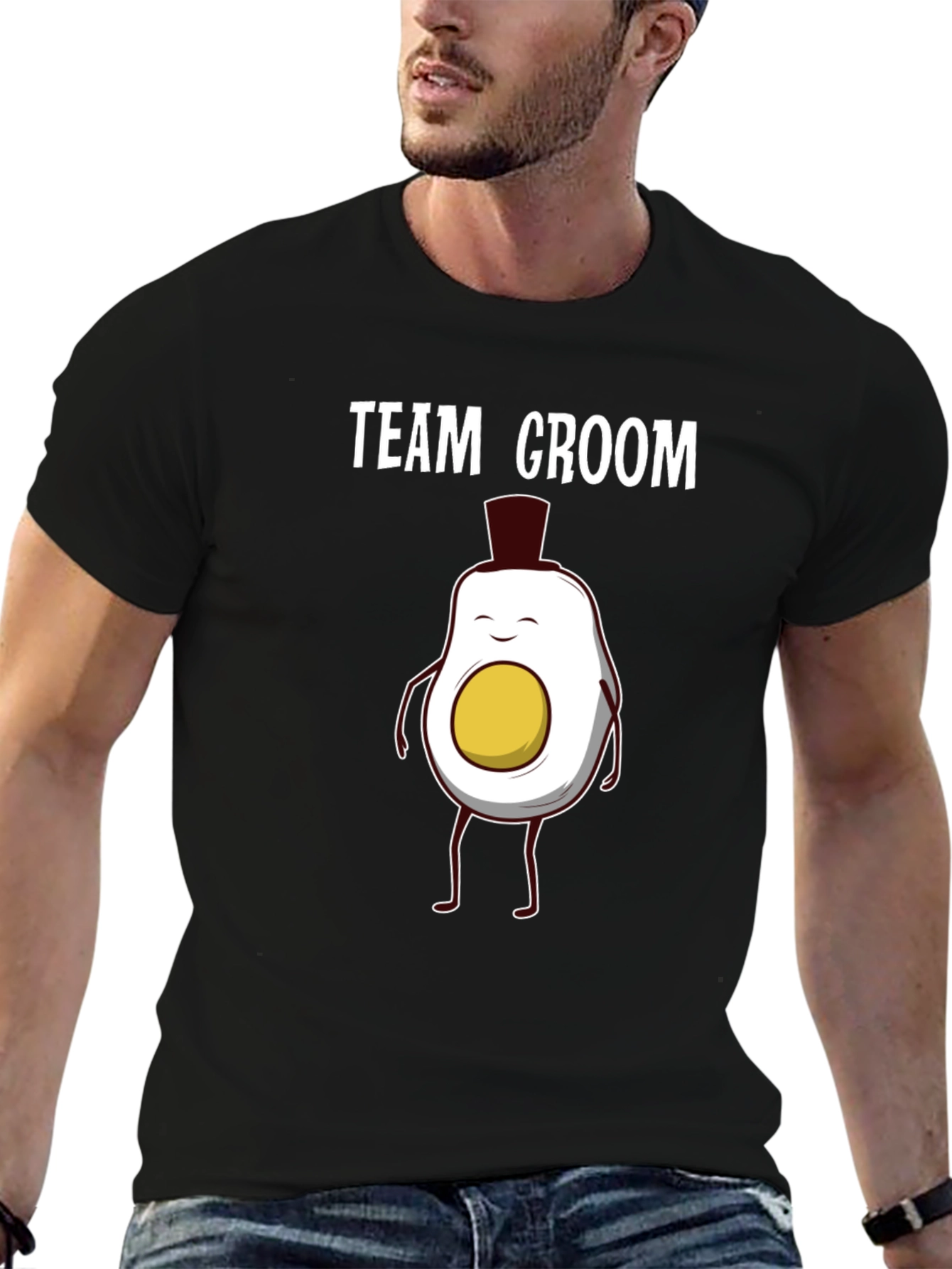 Team Groom Novelty Graphic T-Shirt