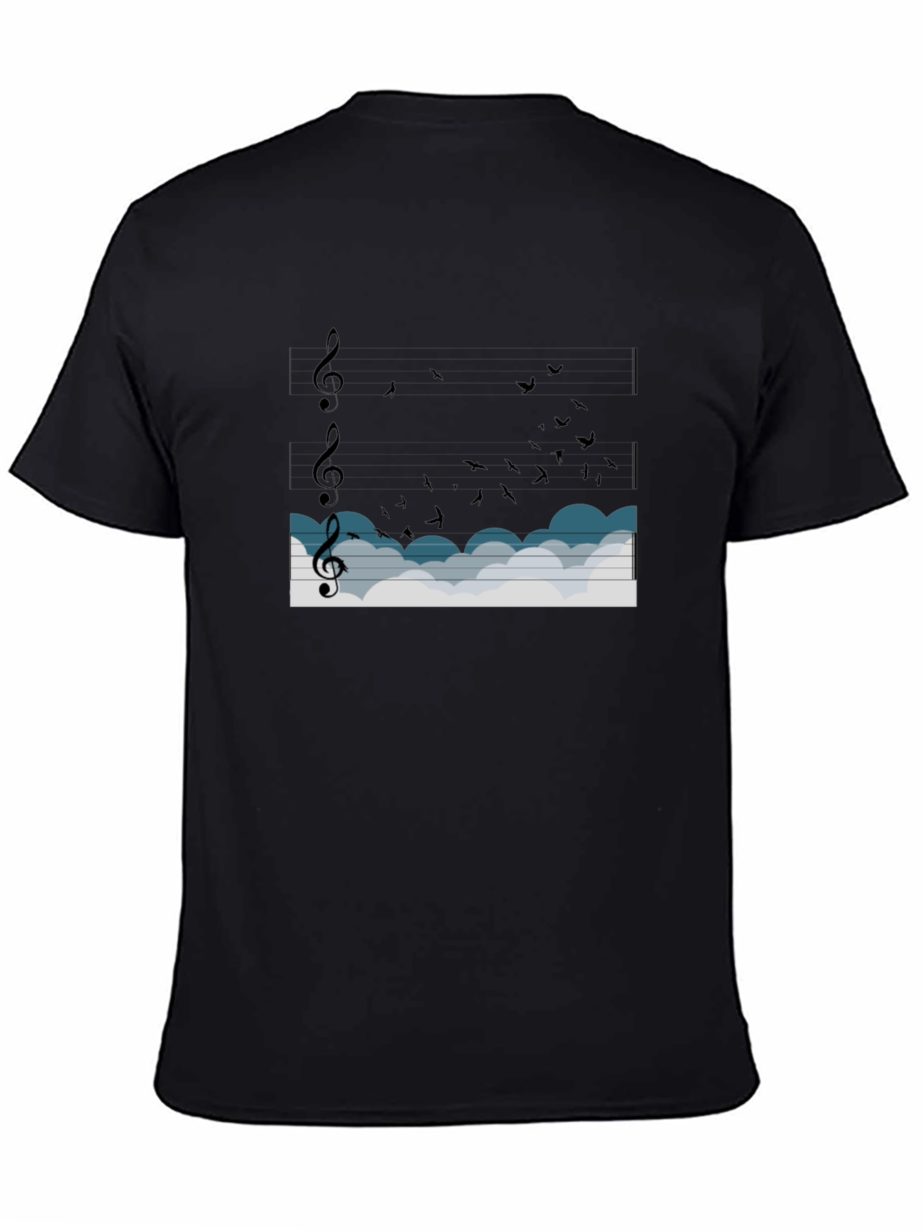 Musical Flight Black T-Shirt
