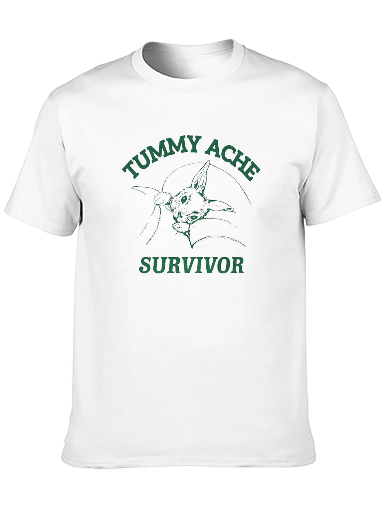 Tummy Ache Survivor Tee - Funny Graphic T-Shirt