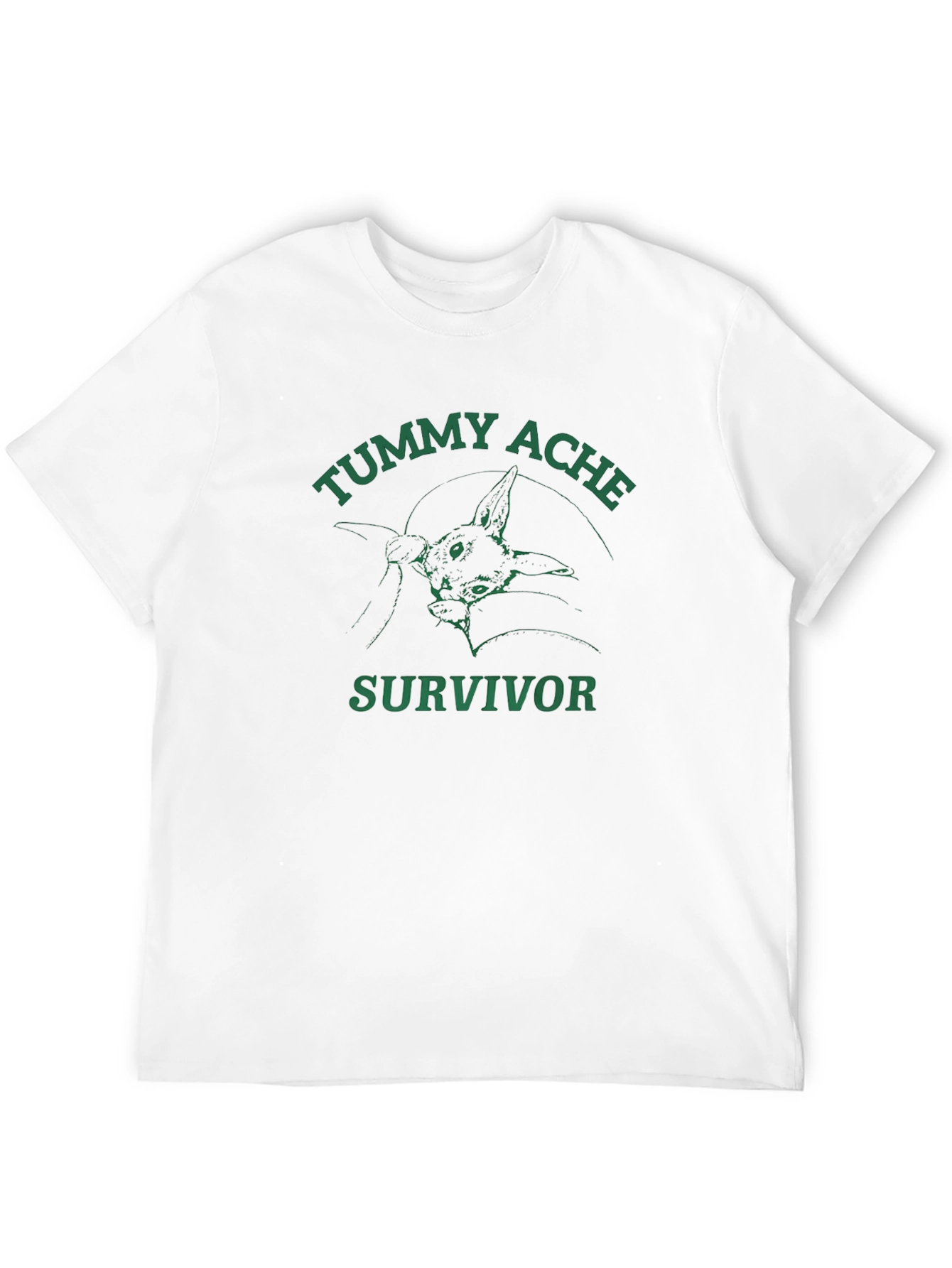 Tummy Ache Survivor Tee - Funny Graphic T-Shirt
