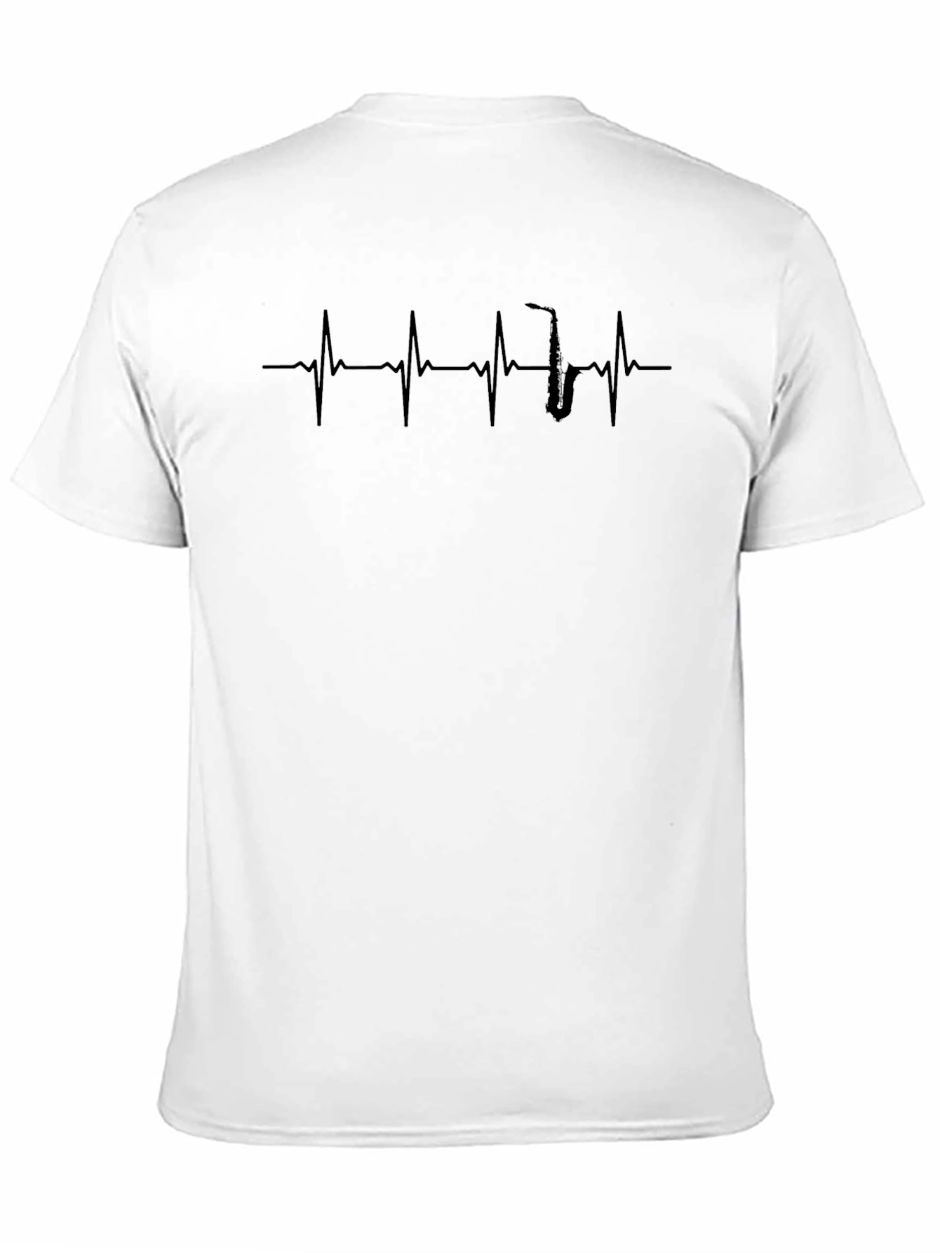 Saxophone Heartbeat Graphic Tee