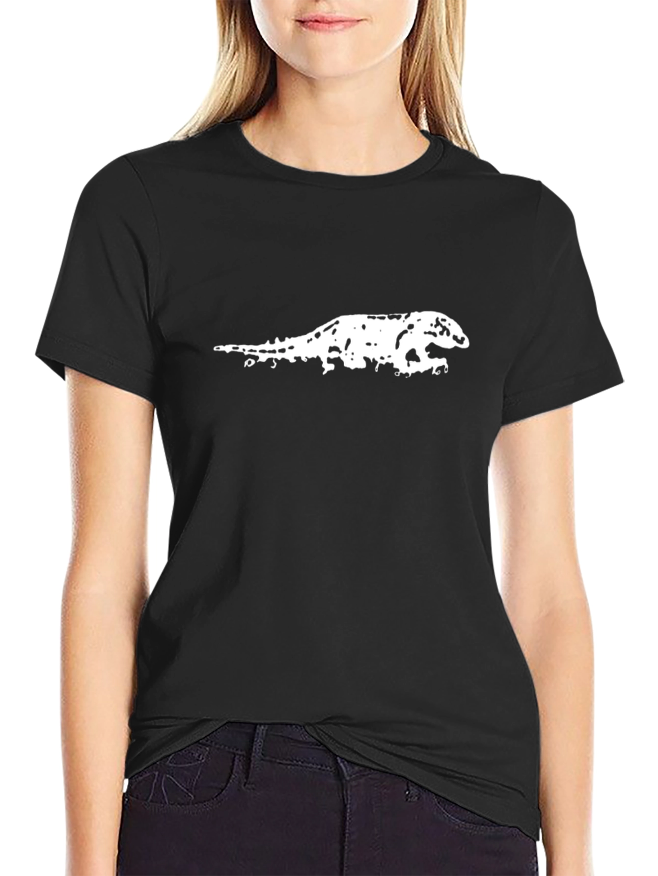 Cool Lizard Graphic Black T-Shirt