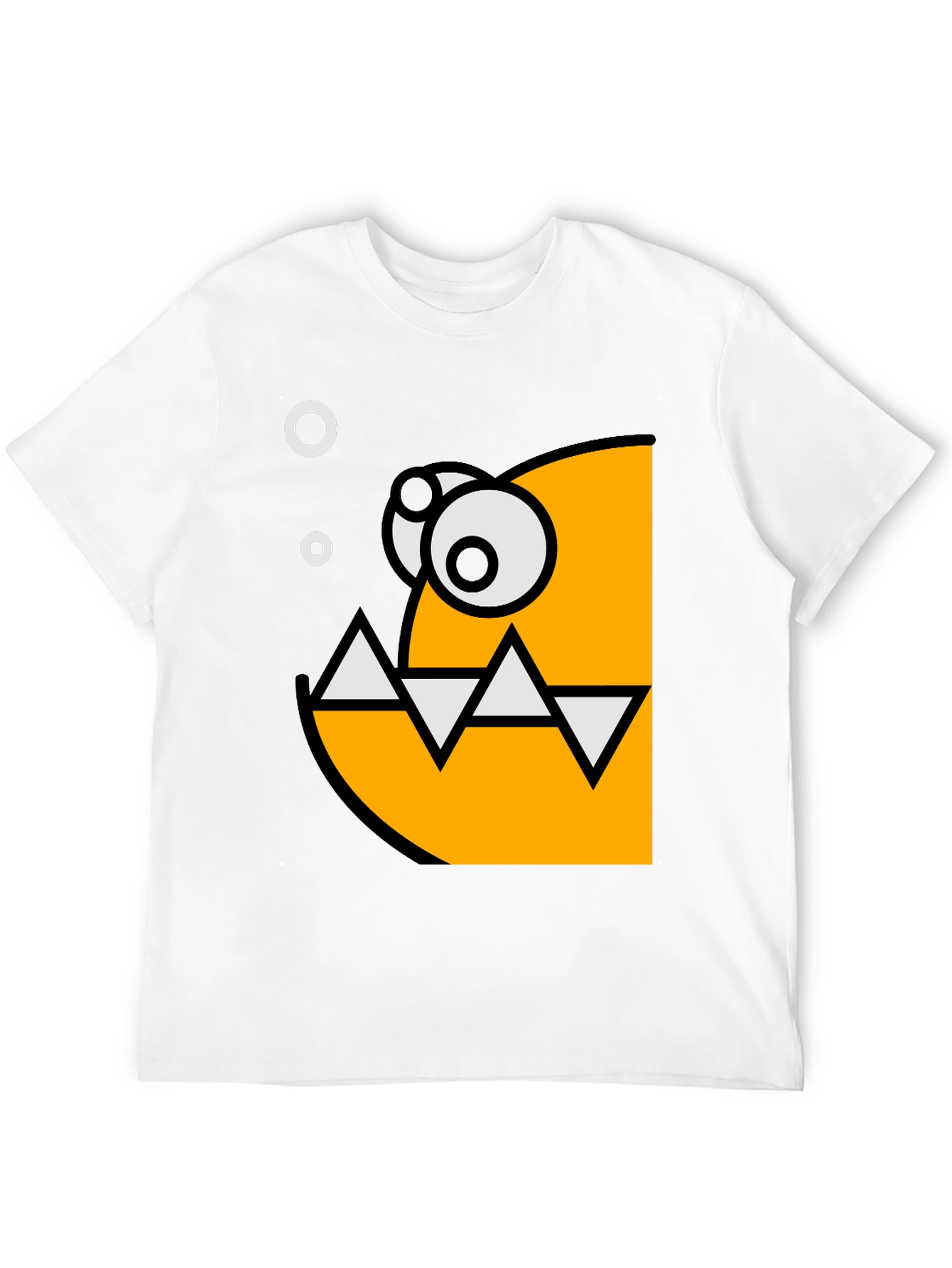 Cartoon Fish Graphic Black T-Shirt