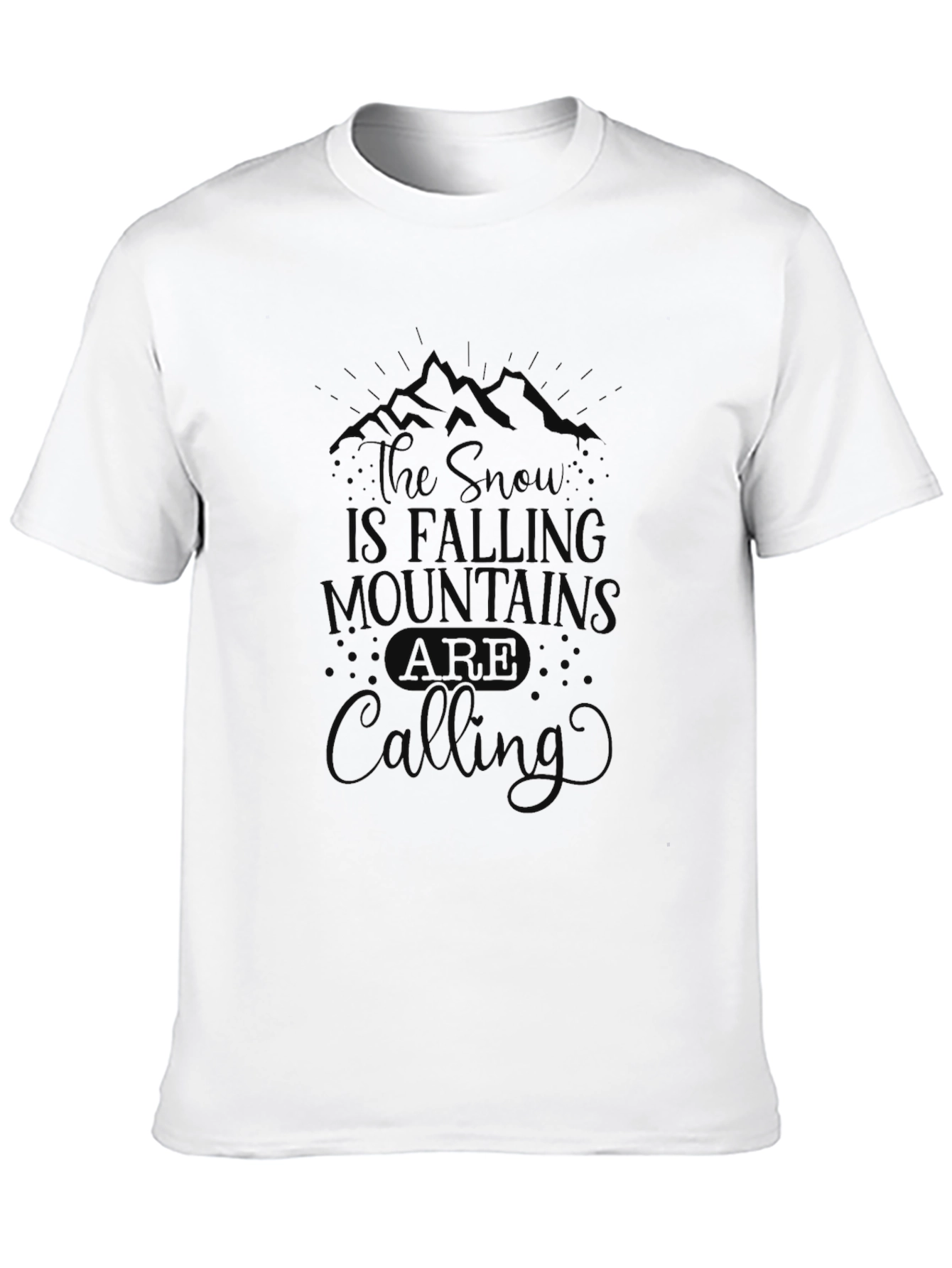 Mountain Calling Black T-Shirt