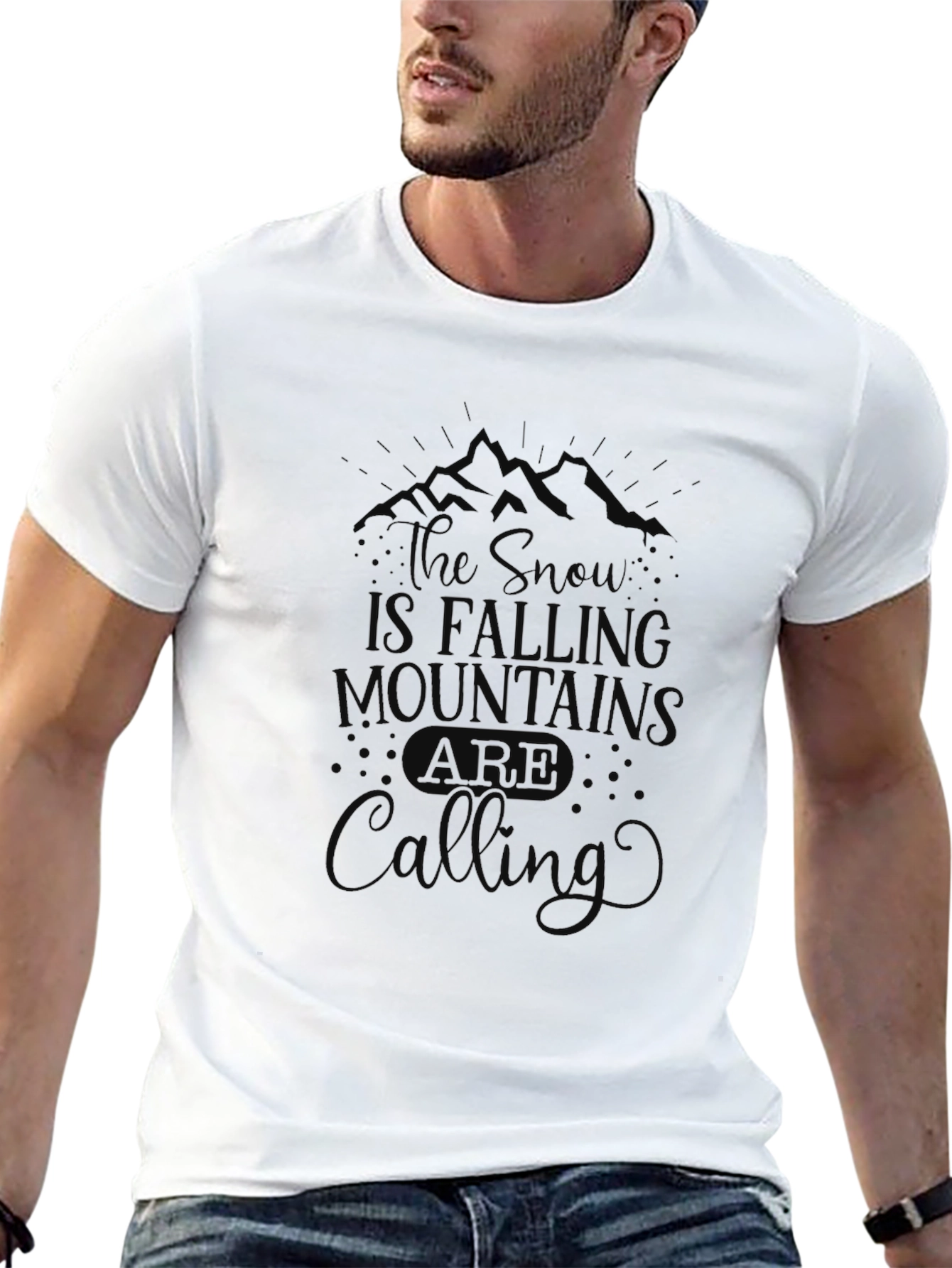 Mountain Calling Black T-Shirt