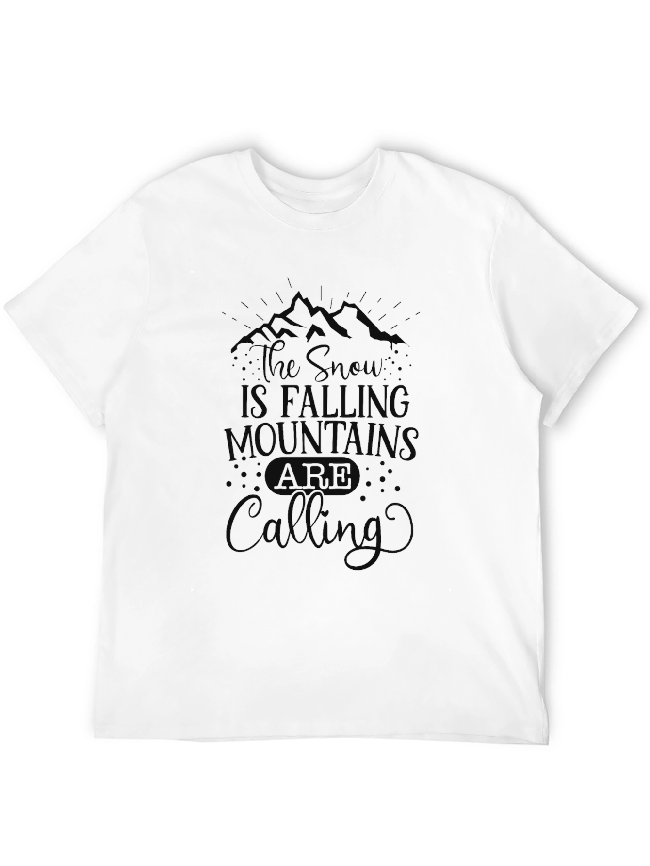 Mountain Calling Black T-Shirt
