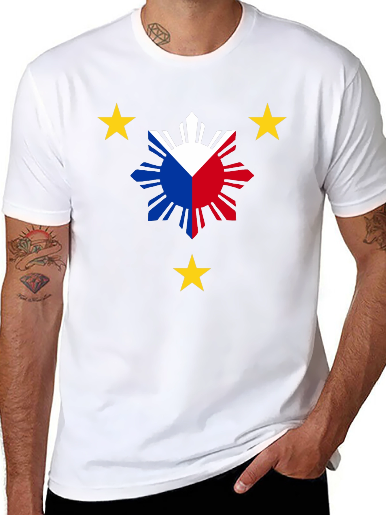 Philippines Flag Graphic T-Shirt - Patriotic Design