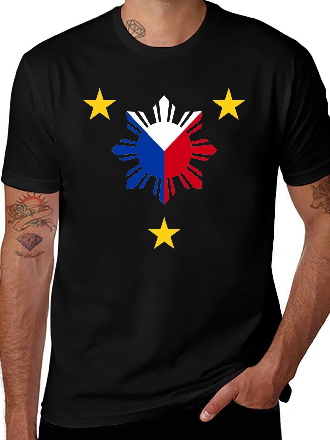 Philippines Flag Graphic T-Shirt - Patriotic Design