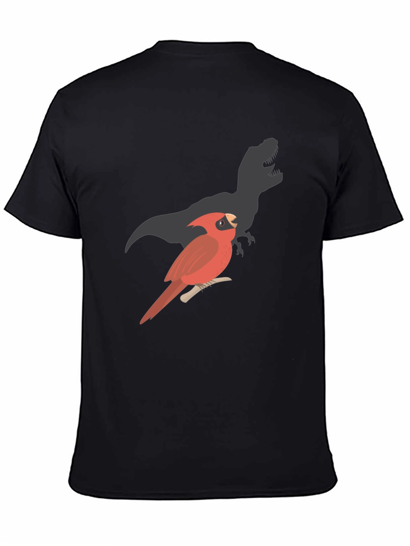 Cardinal Dinosaur Shadow Black T-Shirt