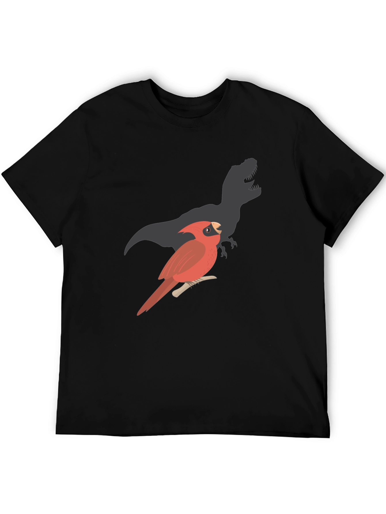 Cardinal Dinosaur Shadow Black T-Shirt