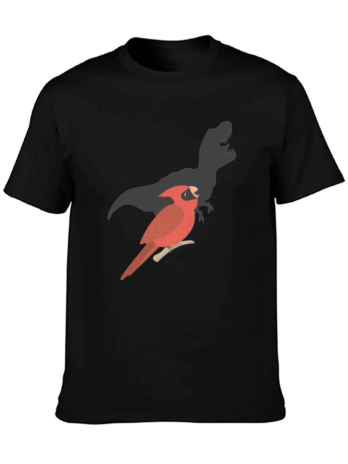 Cardinal Dinosaur Shadow Black T-Shirt