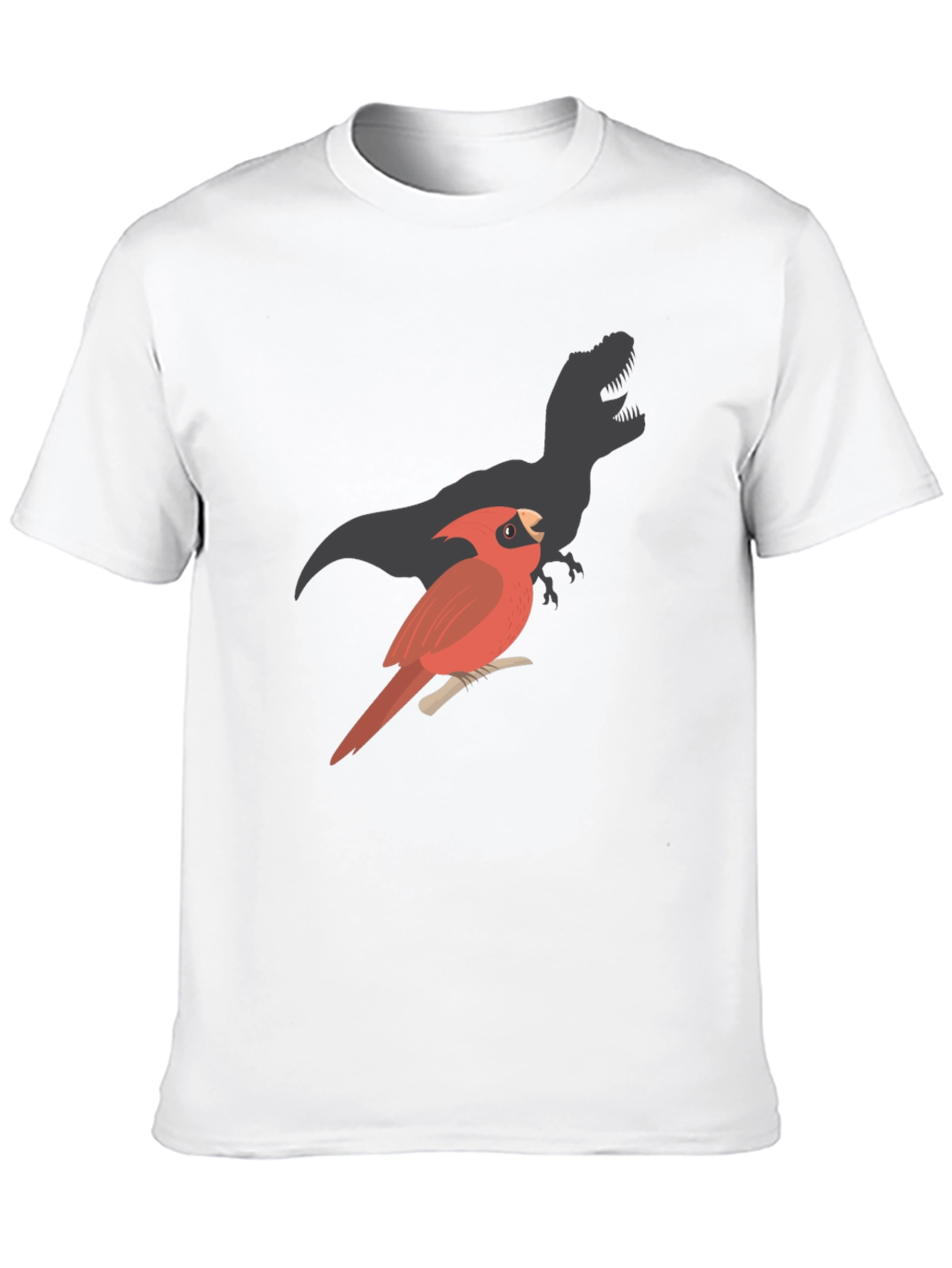 Cardinal Dinosaur Shadow Black T-Shirt