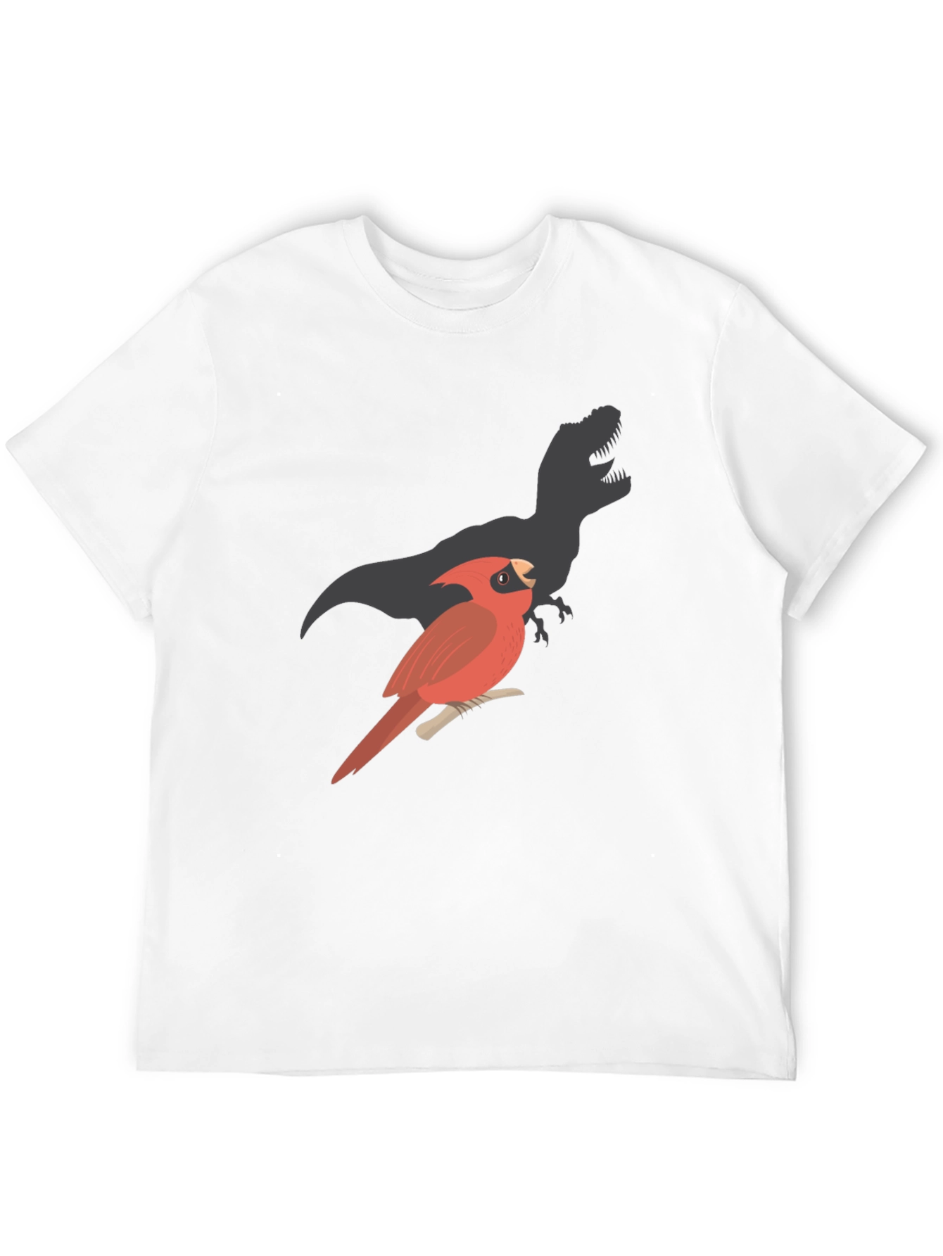 Cardinal Dinosaur Shadow Black T-Shirt