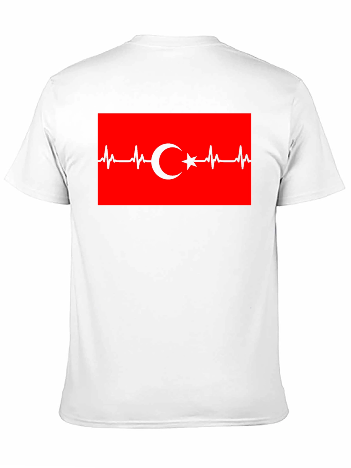 Heartbeat Turkey Flag T-Shirt - Black