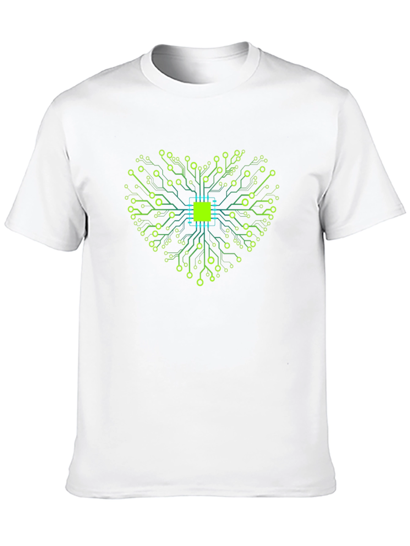 Tech Heart Graphic Black T-Shirt