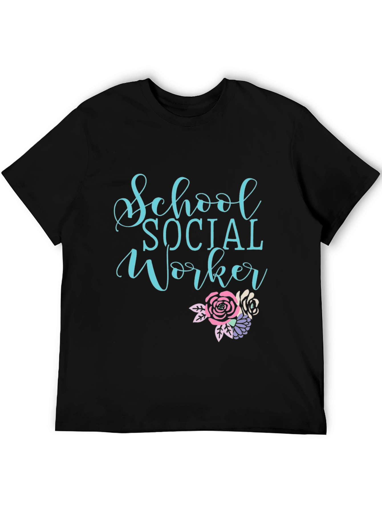 School Social Worker Graphic Tee - Black