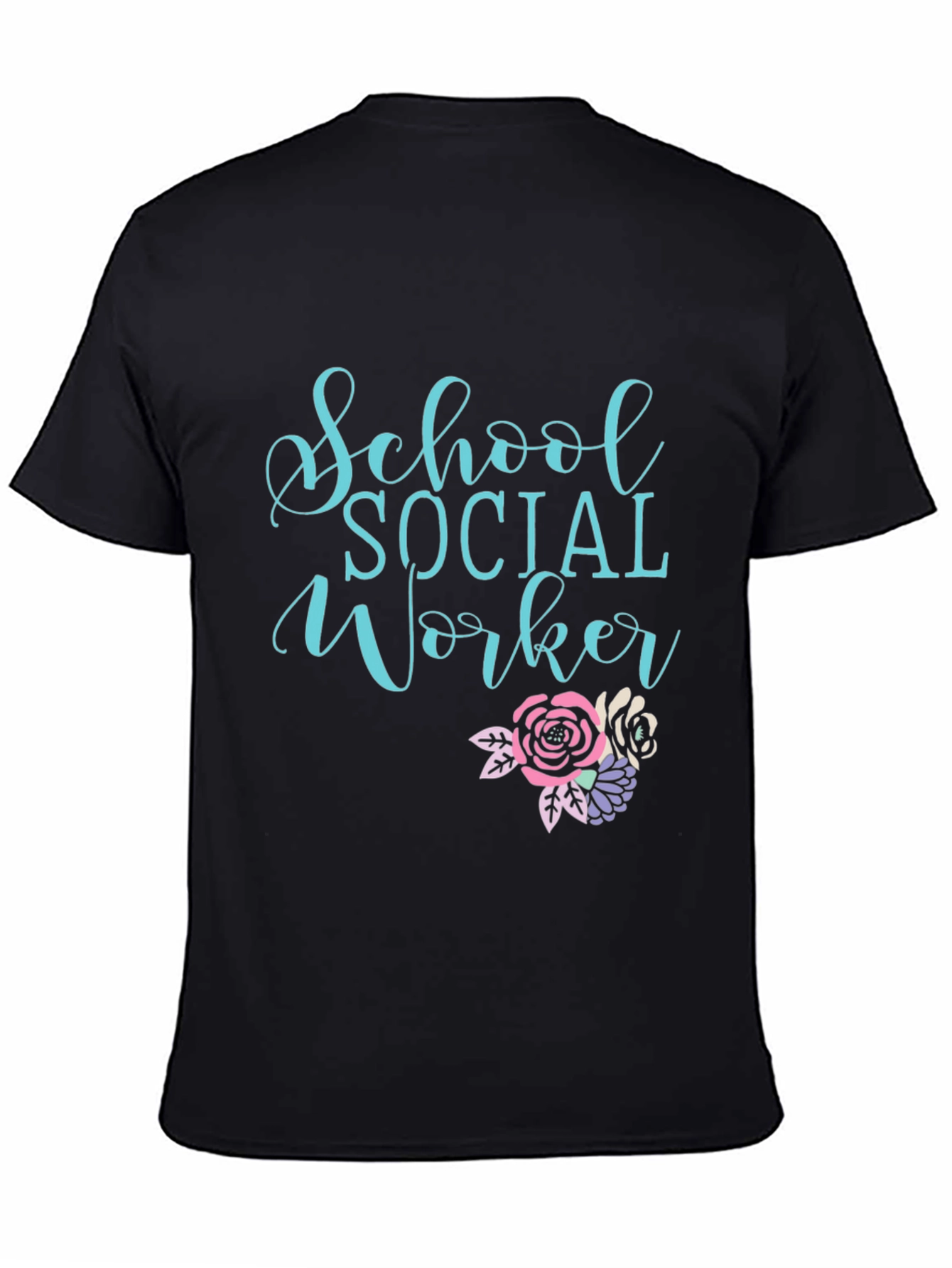 School Social Worker Graphic Tee - Black