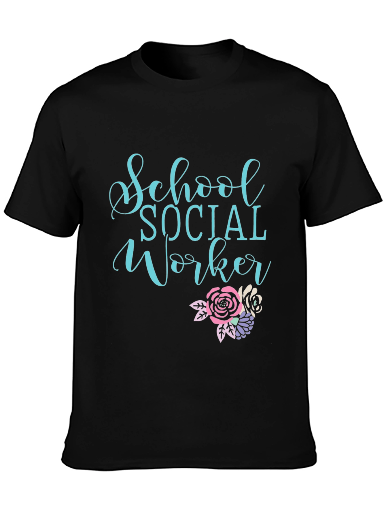 School Social Worker Graphic Tee - Black