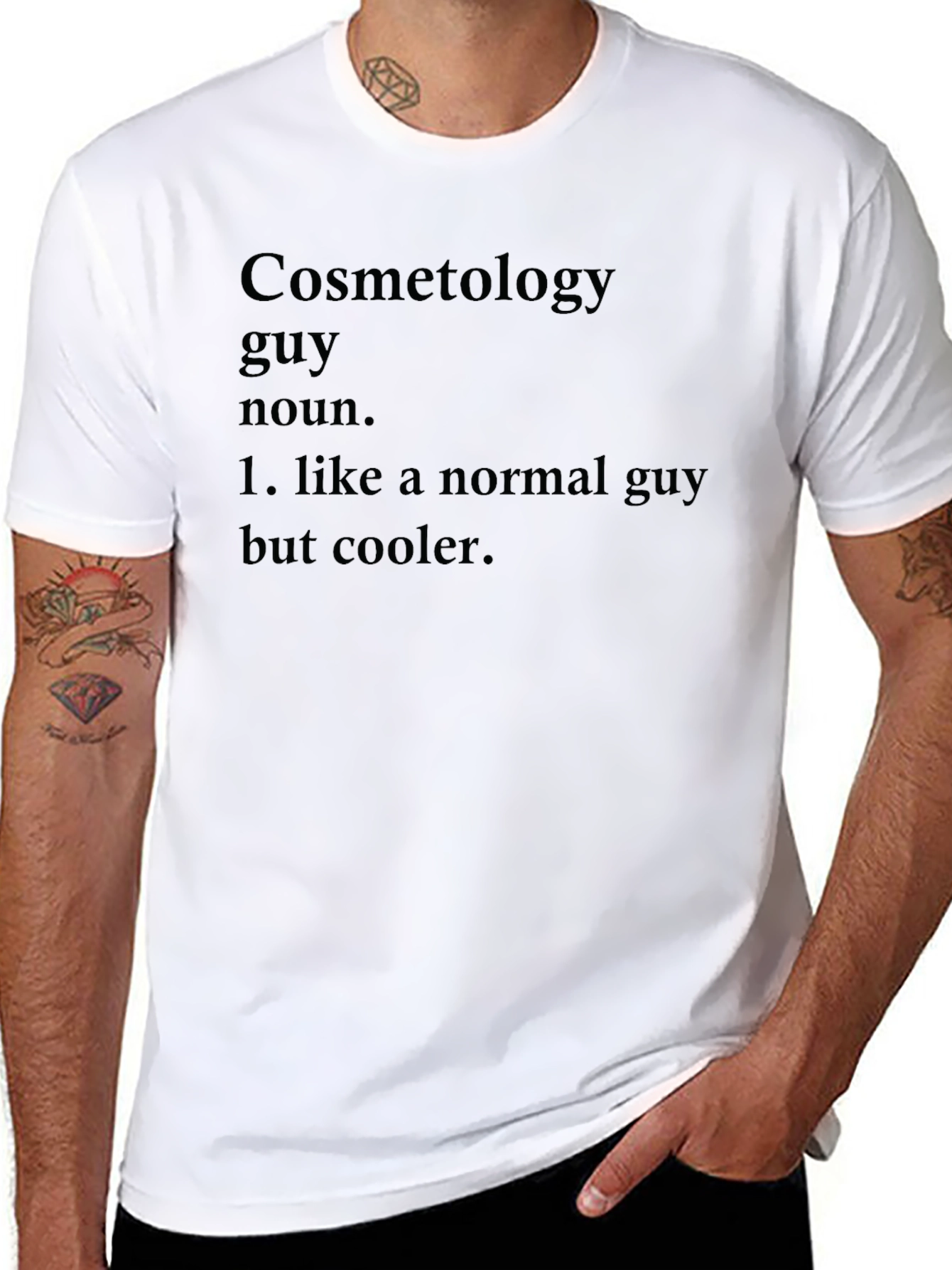 Cosmetology Guy Definition Black T-Shirt